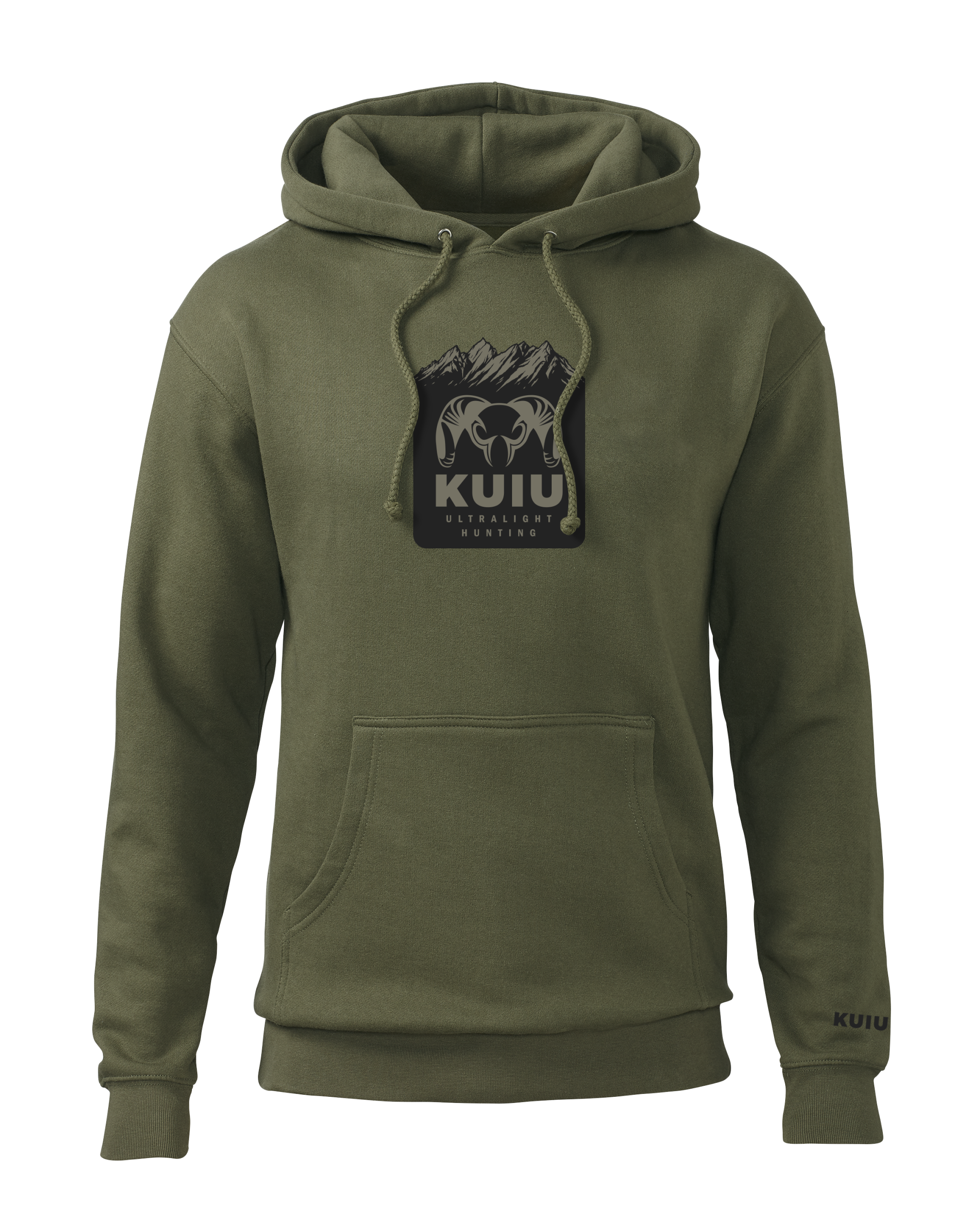 KUIU Mountain Logo Hoodie | Army