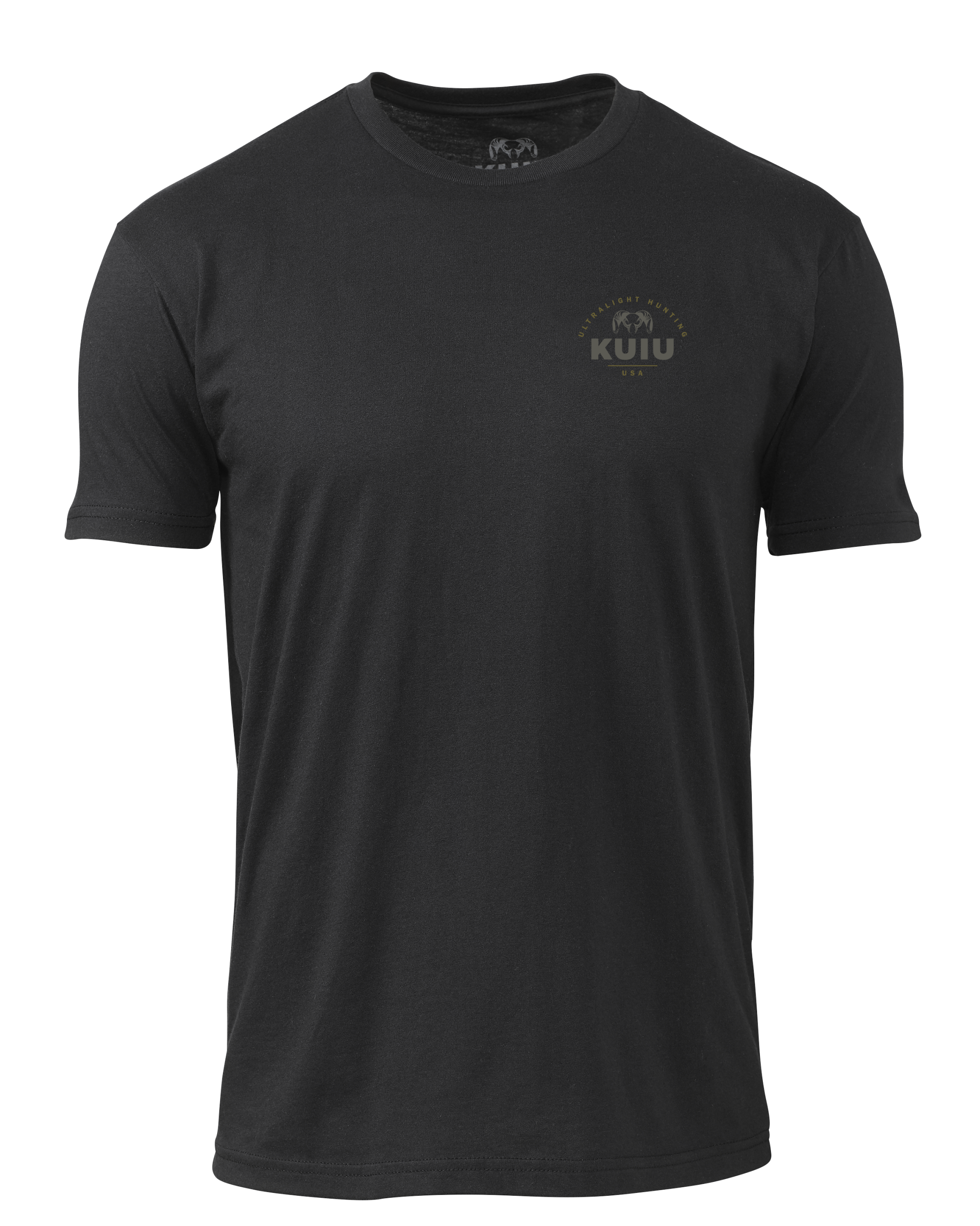 KUIU Stacked Chest Logo T-Shirt | Black
