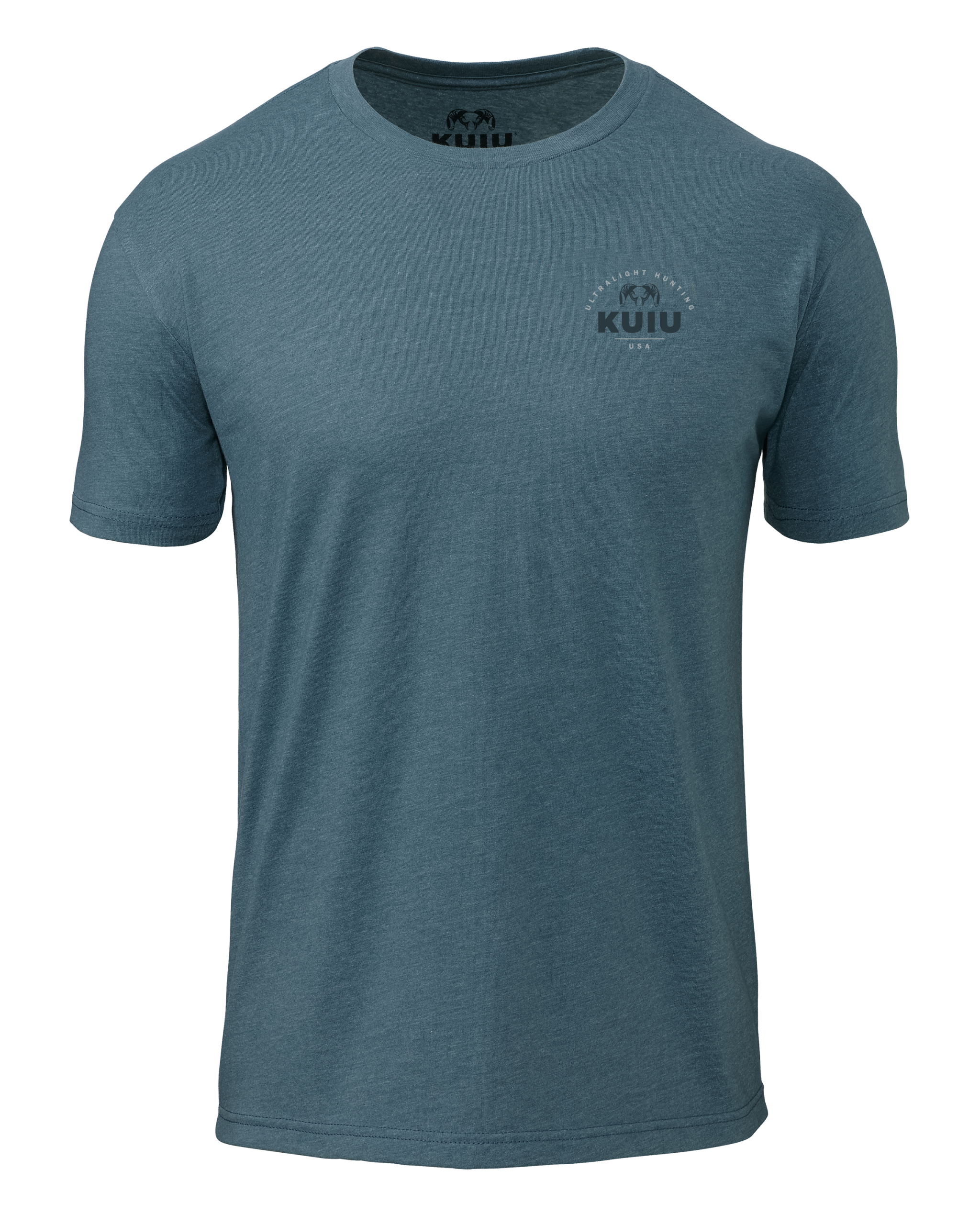 KUIU Stacked Chest Logo T-Shirt | Indigo