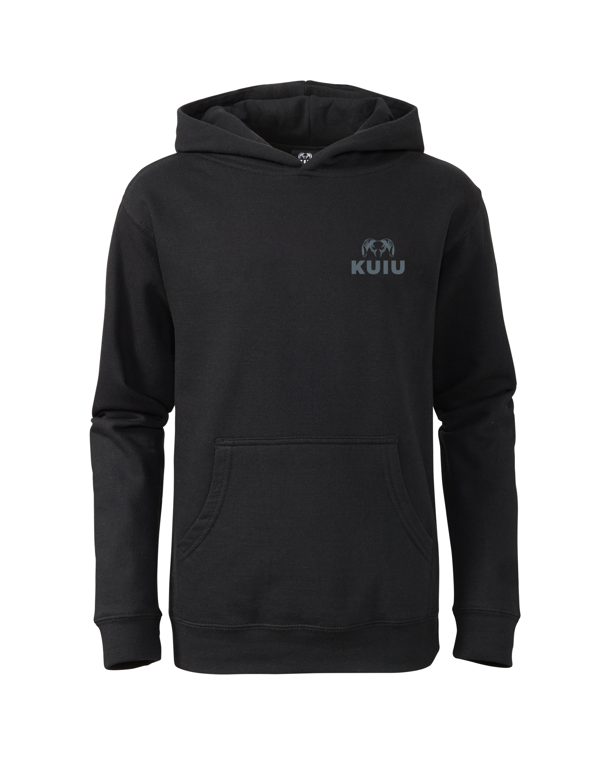 KUIU Youth Topo Back Logo Hoodie | Black - Image 2