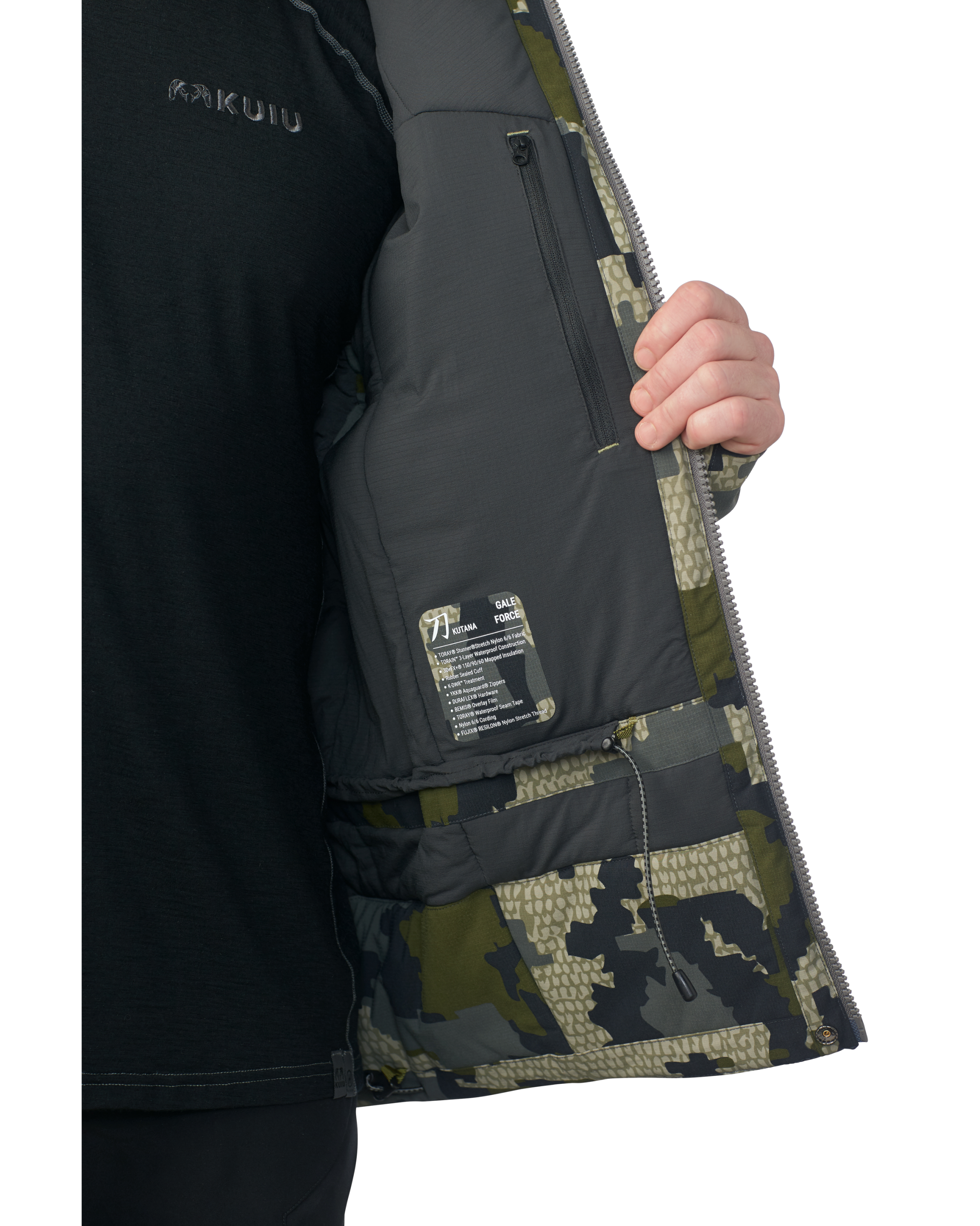 KUIU Kutana Gale Force Hooded Jacket | Verde - Image 10