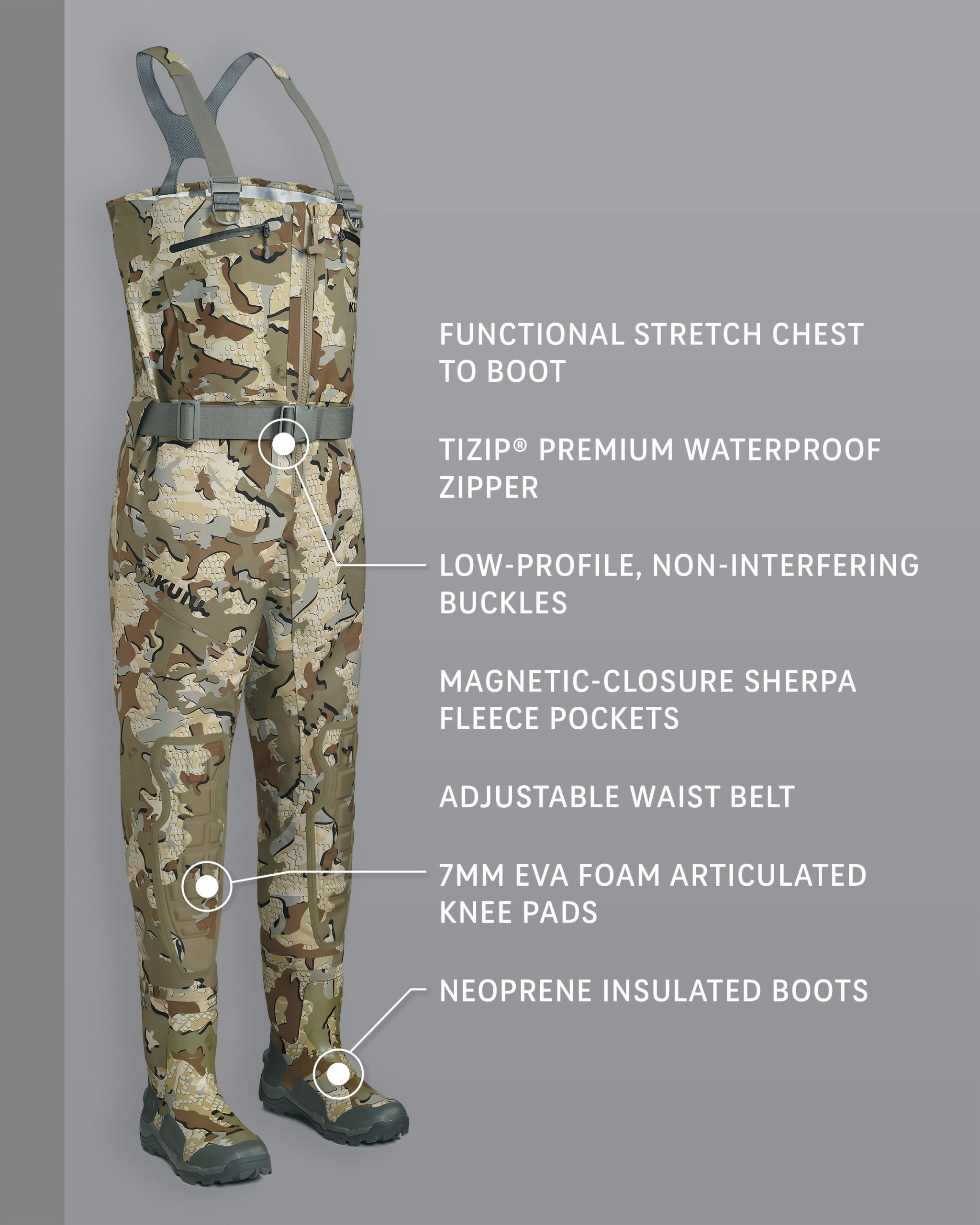 KUIU PRO HD Flex Zip Wader | Valo - Image 2
