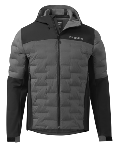 Axis Thermal Hybrid Hooded Jacket | Black-Gunmetal