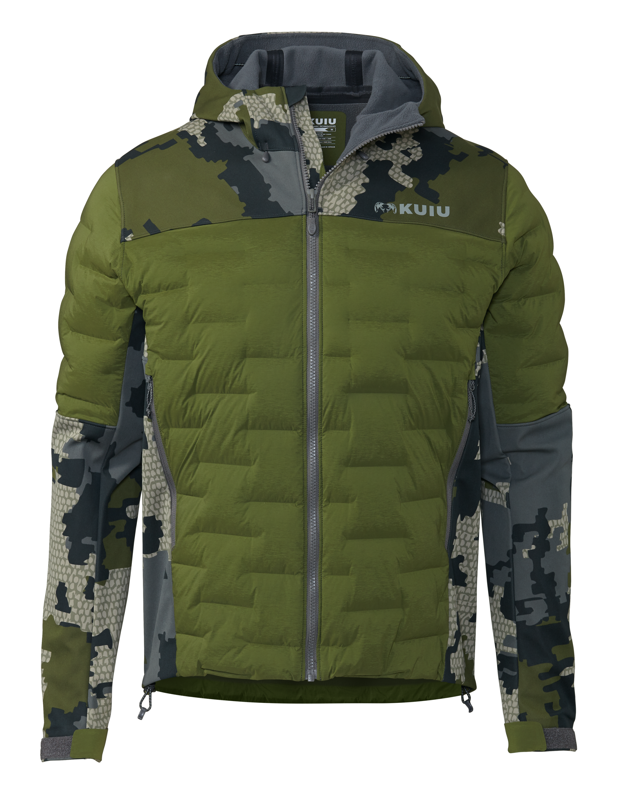 Axis Thermal Hybrid Hooded Jacket | Verde