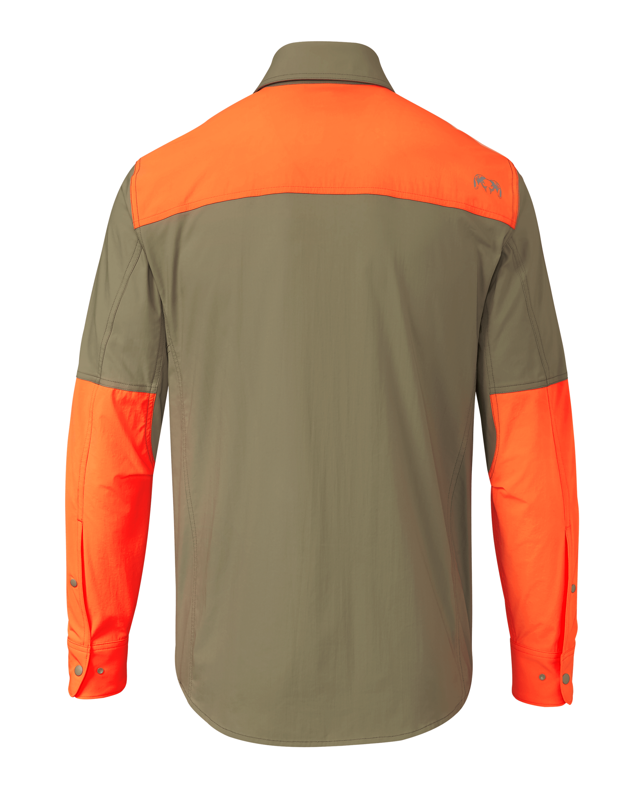 Upland Sporter Shirt | Khaki/Blaze Orange - Image 2