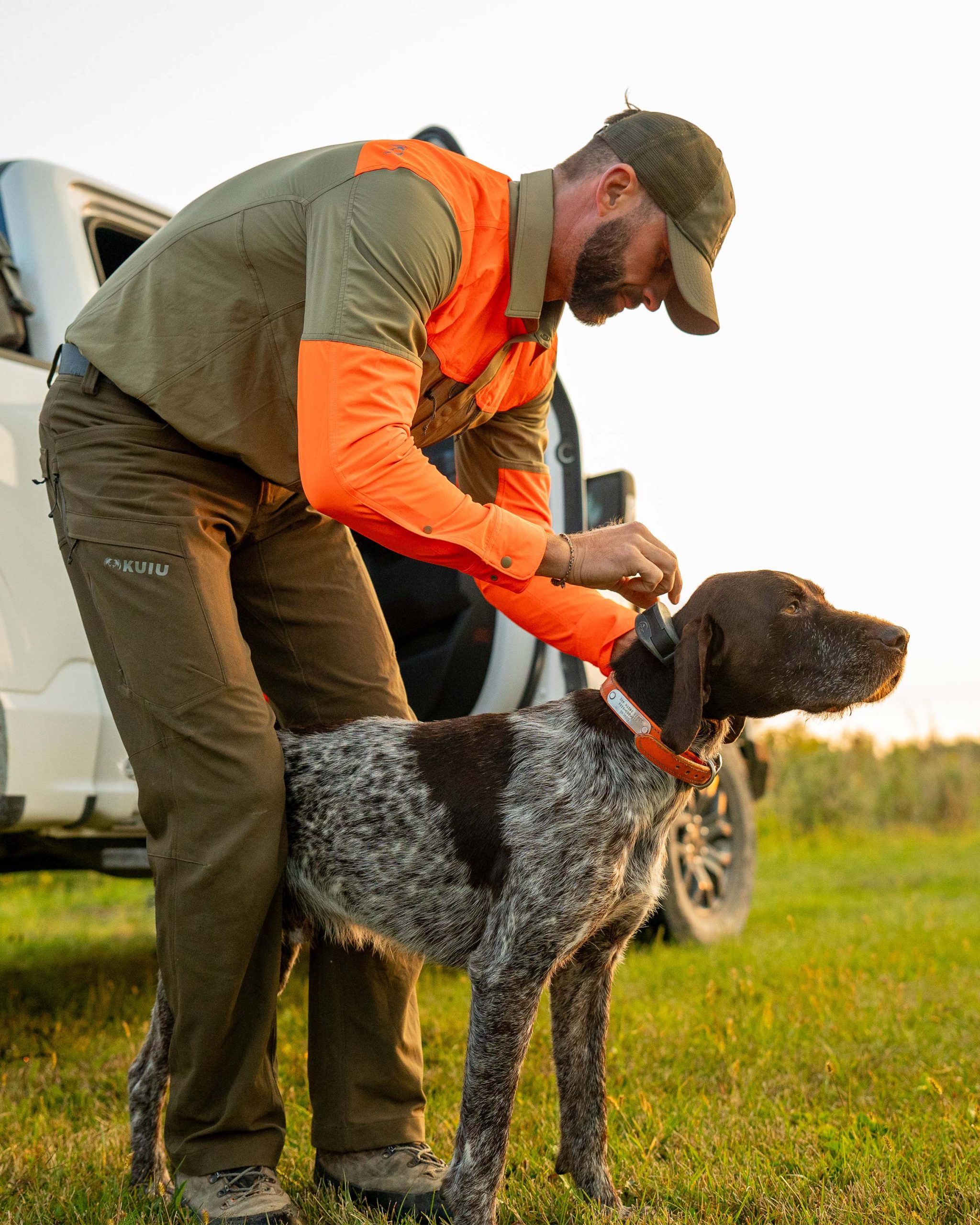 Upland Sporter Shirt | Major Brown/Blaze Orange - Image 4