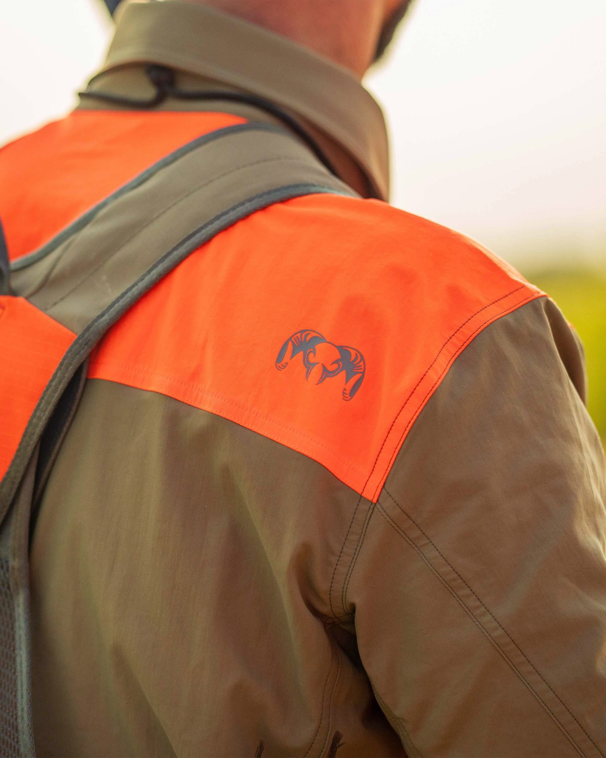 Upland Sporter Shirt | Major Brown/Blaze Orange - Image 10