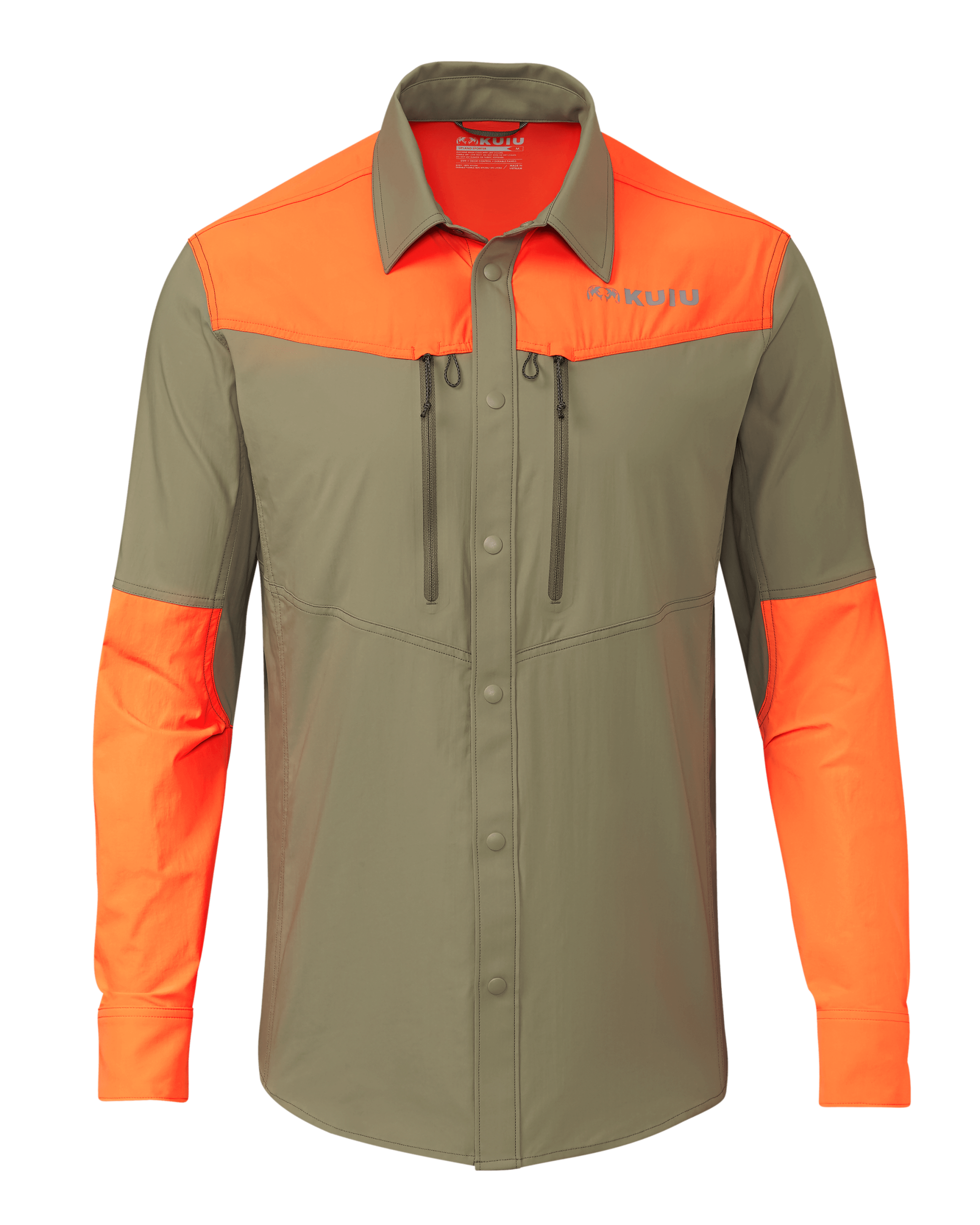 Upland Sporter Shirt | Khaki/Blaze Orange