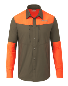 Upland Sporter Shirt | Major Brown/Blaze Orange