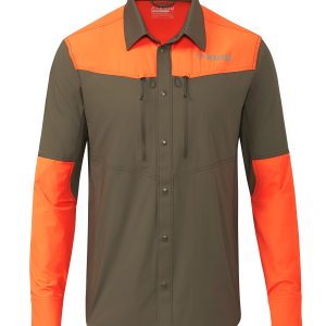Upland Sporter Shirt | Major Brown/Blaze Orange