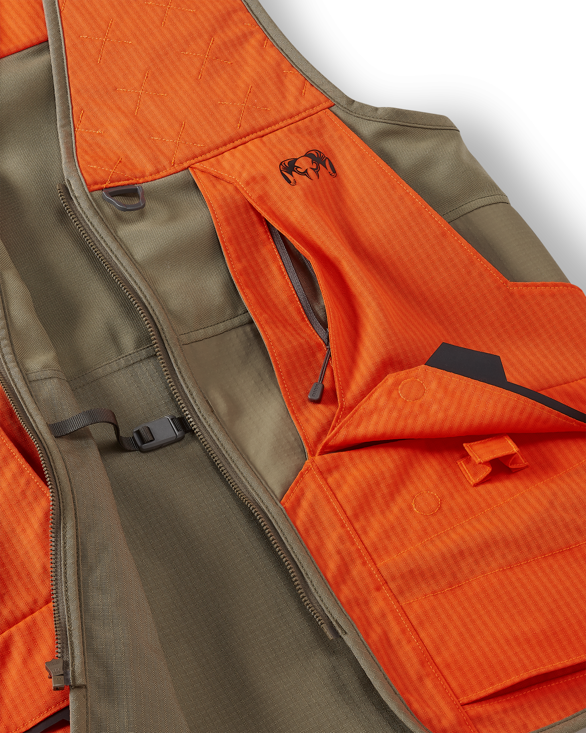 Core Upland Vest | Khaki/Blaze Orange - Image 4