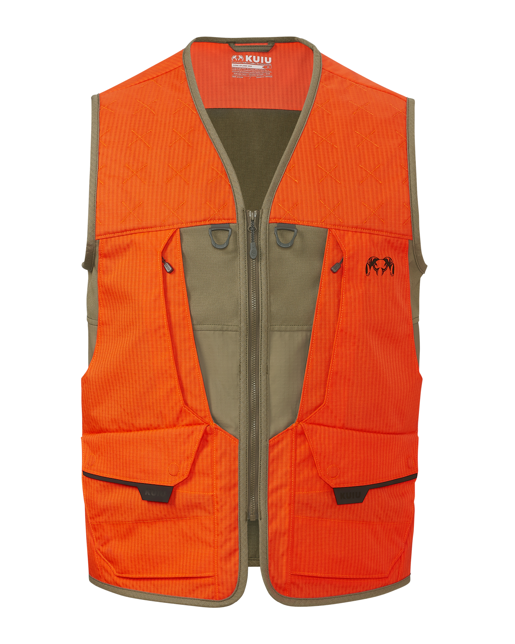 Core Upland Vest | Khaki/Blaze Orange