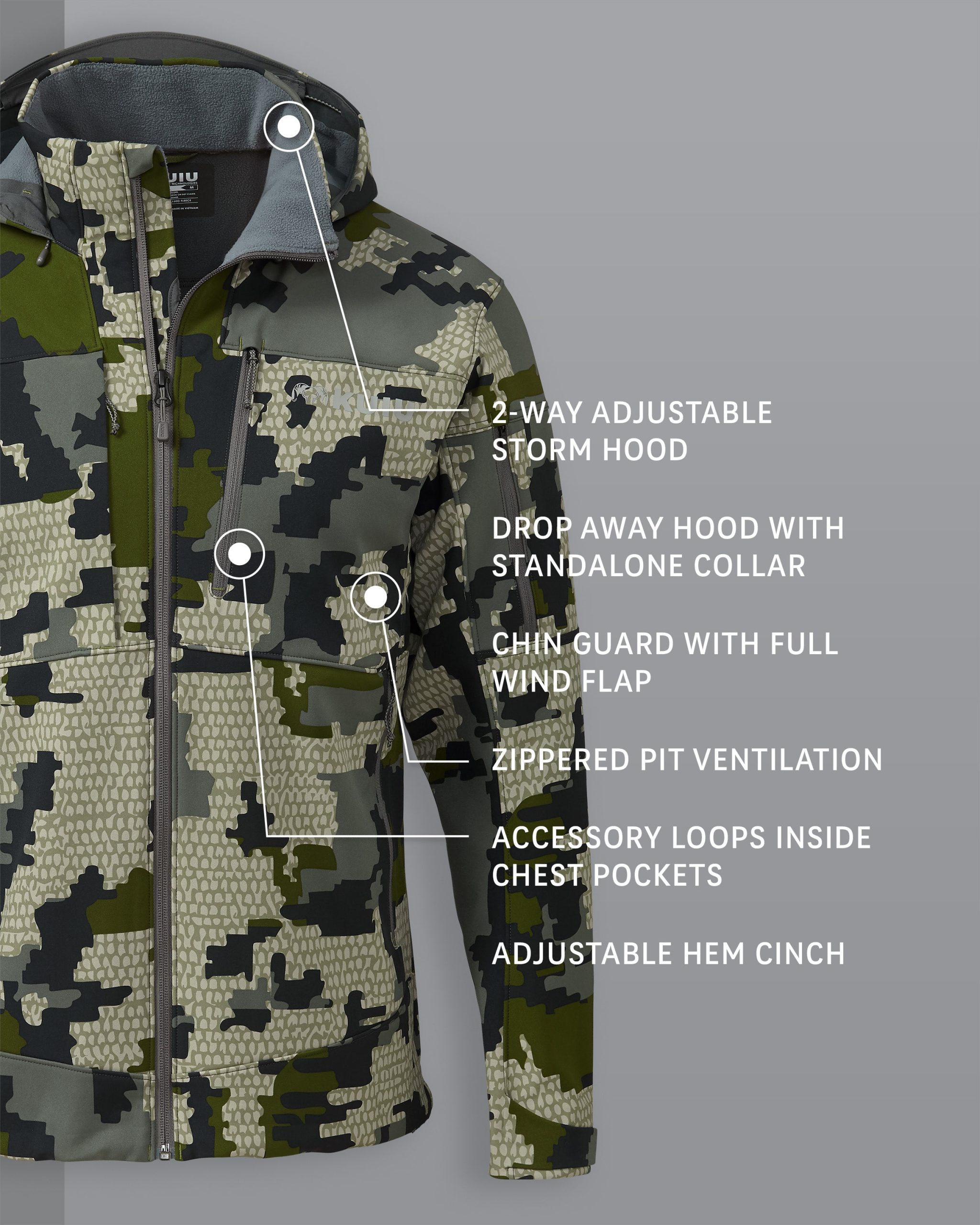 Guide PRO Hooded Jacket | Verde - Image 2