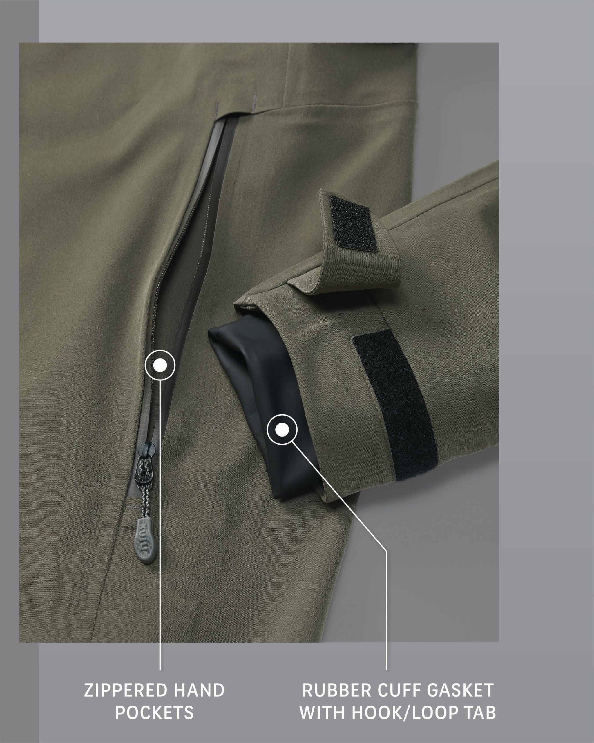 Yukon TR Rain Jacket | Ash - Image 3