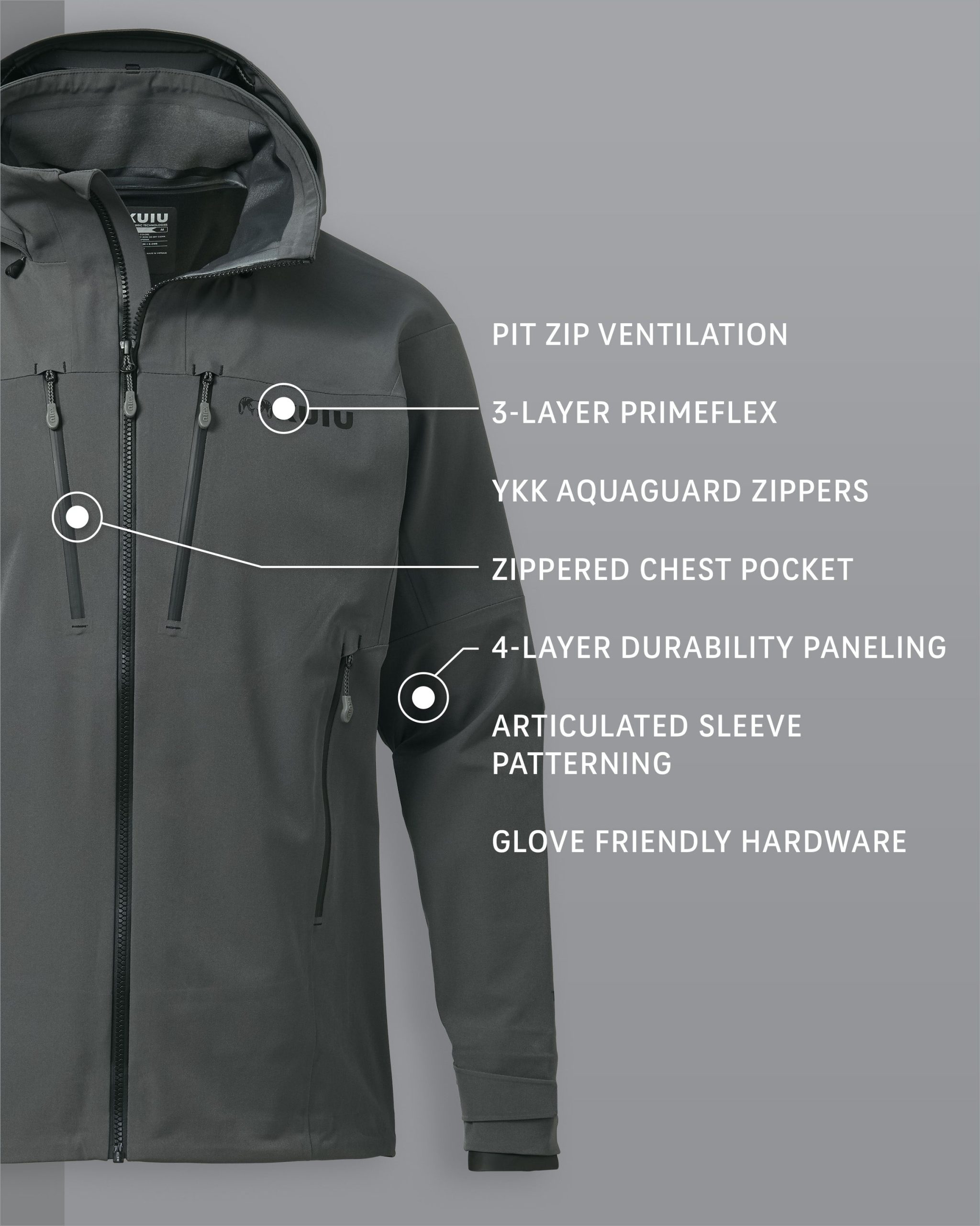 Yukon TR Rain Jacket | Gunmetal - Image 2