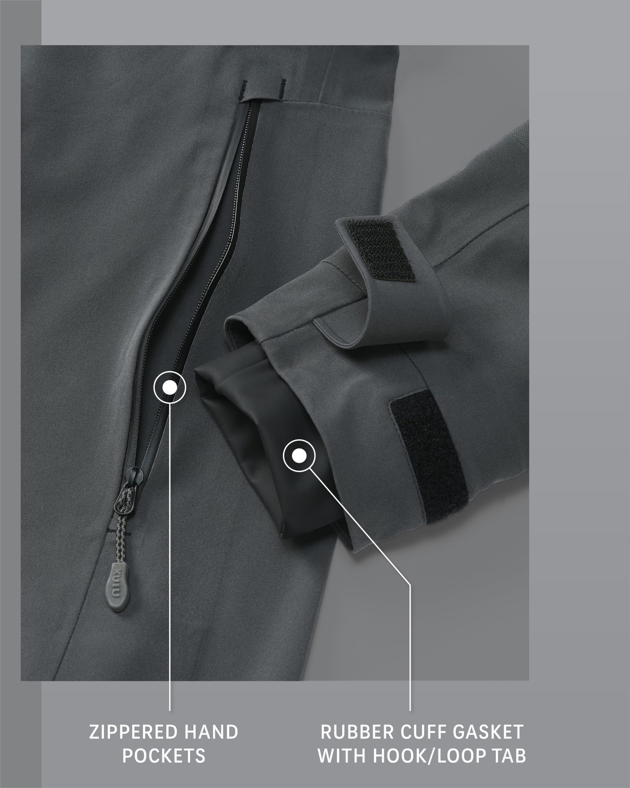 Yukon TR Rain Jacket | Gunmetal - Image 3
