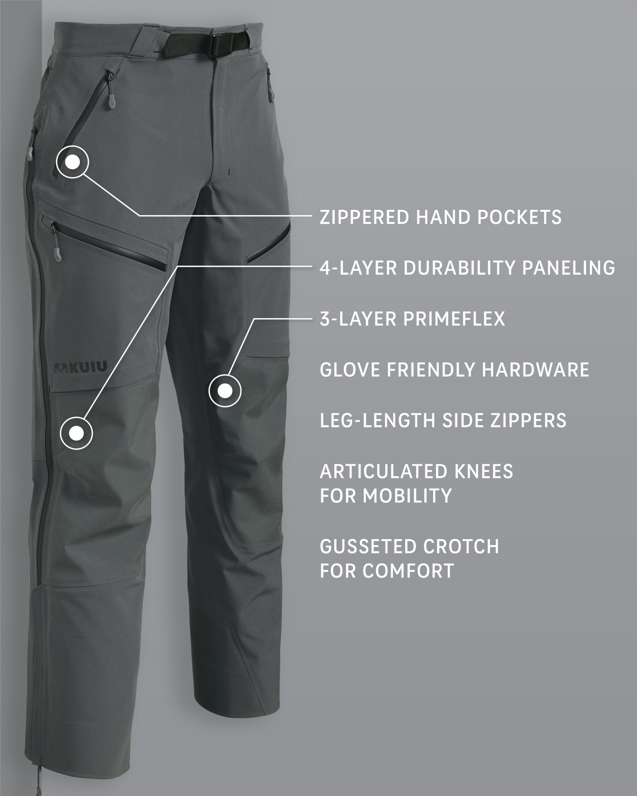 Yukon TR Rain Pant | Gunmetal - Image 2