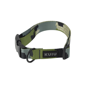 Camo Webbing Dog Collar | Verde