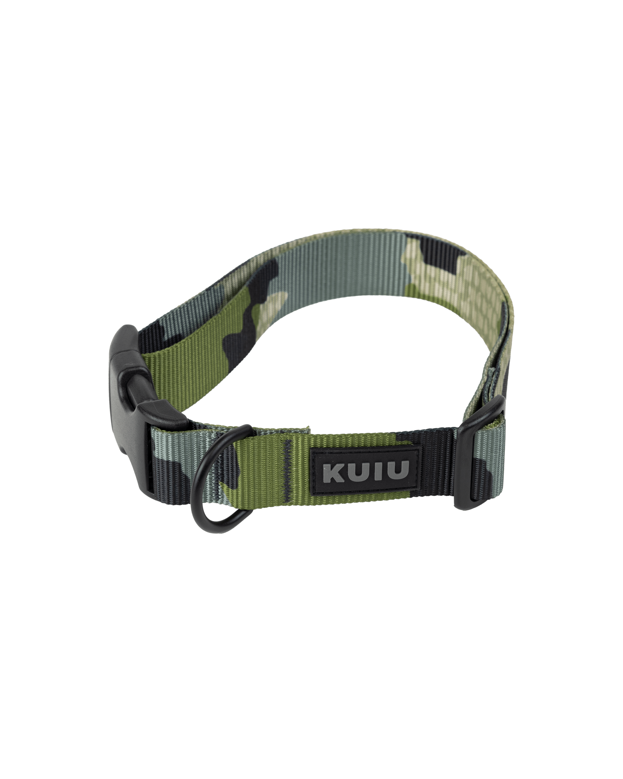 Camo Webbing Dog Collar | Verde