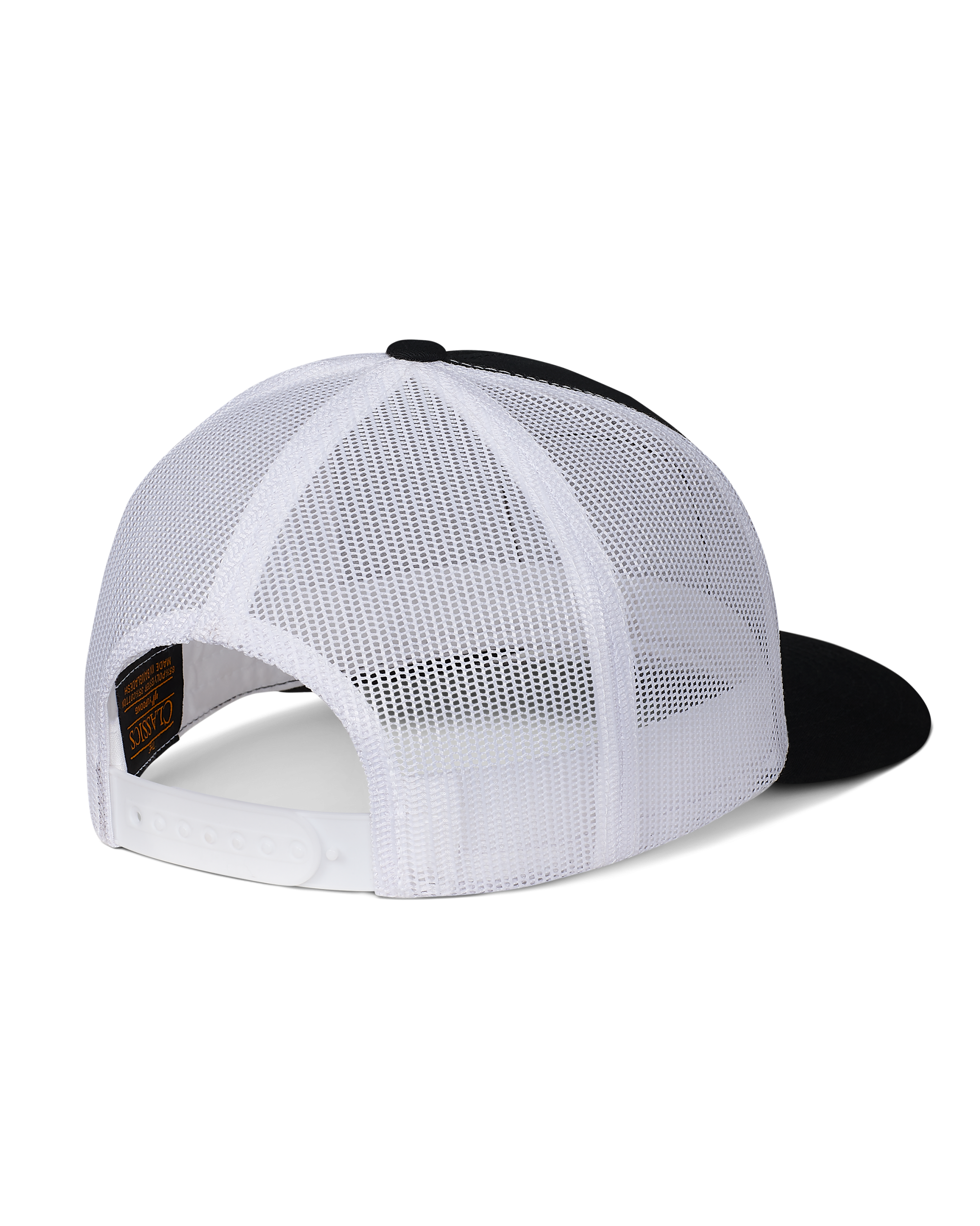Retro Mesh Snap Back Hat | Black White - Image 2