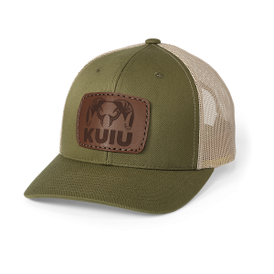 Retro Mesh Snap Back Hat | Moss Khaki