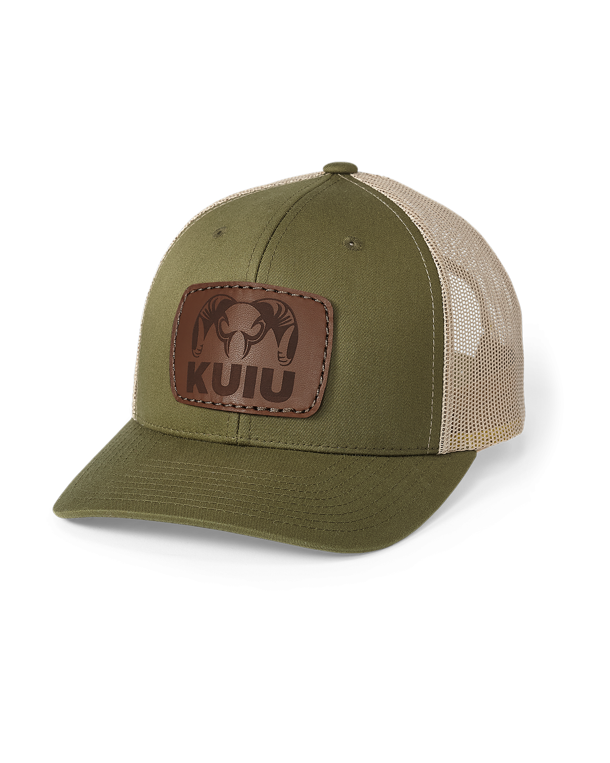 Retro Mesh Snap Back Hat | Moss Khaki