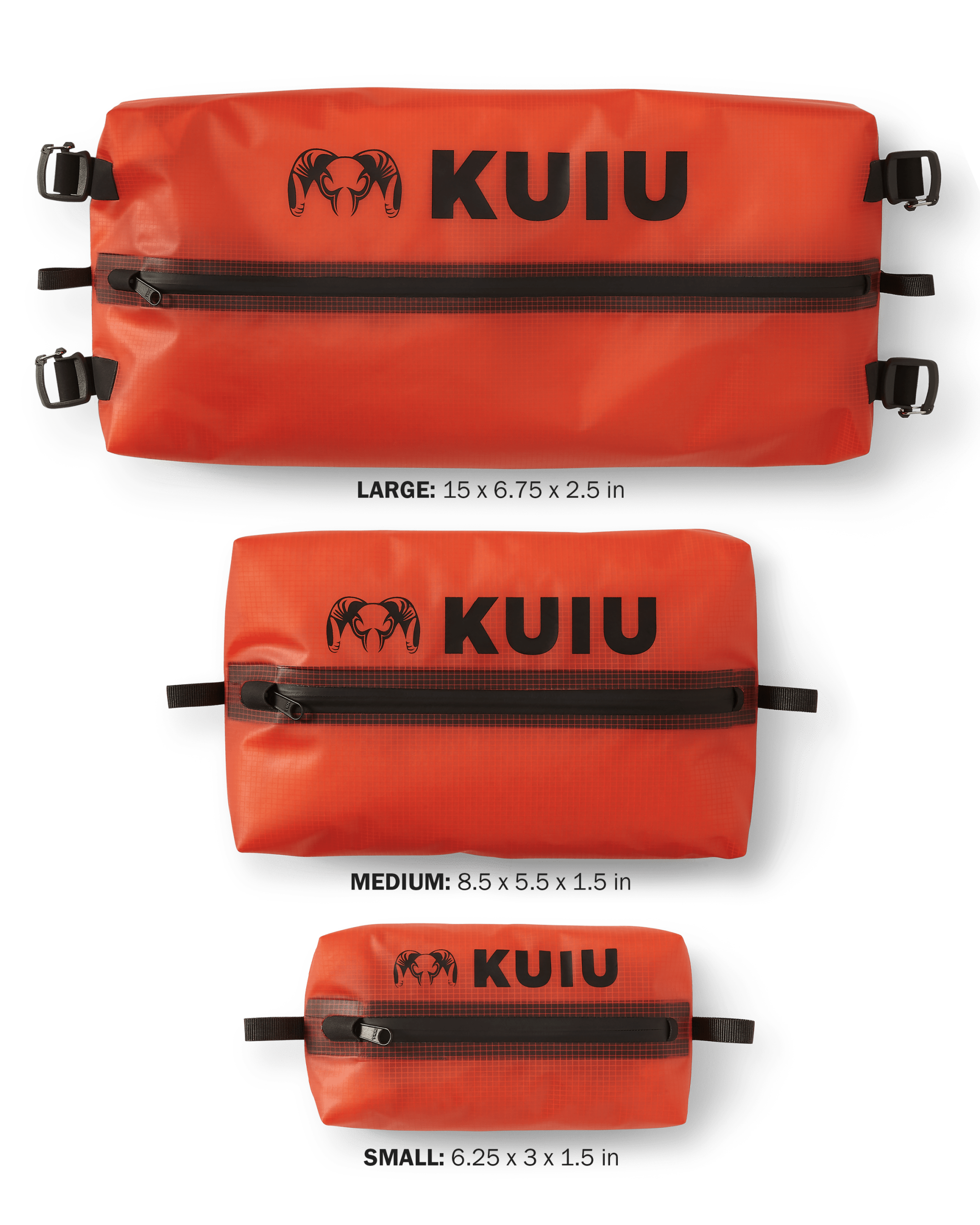 HD Zip Dry Bag | Blaze Orange - Image 2