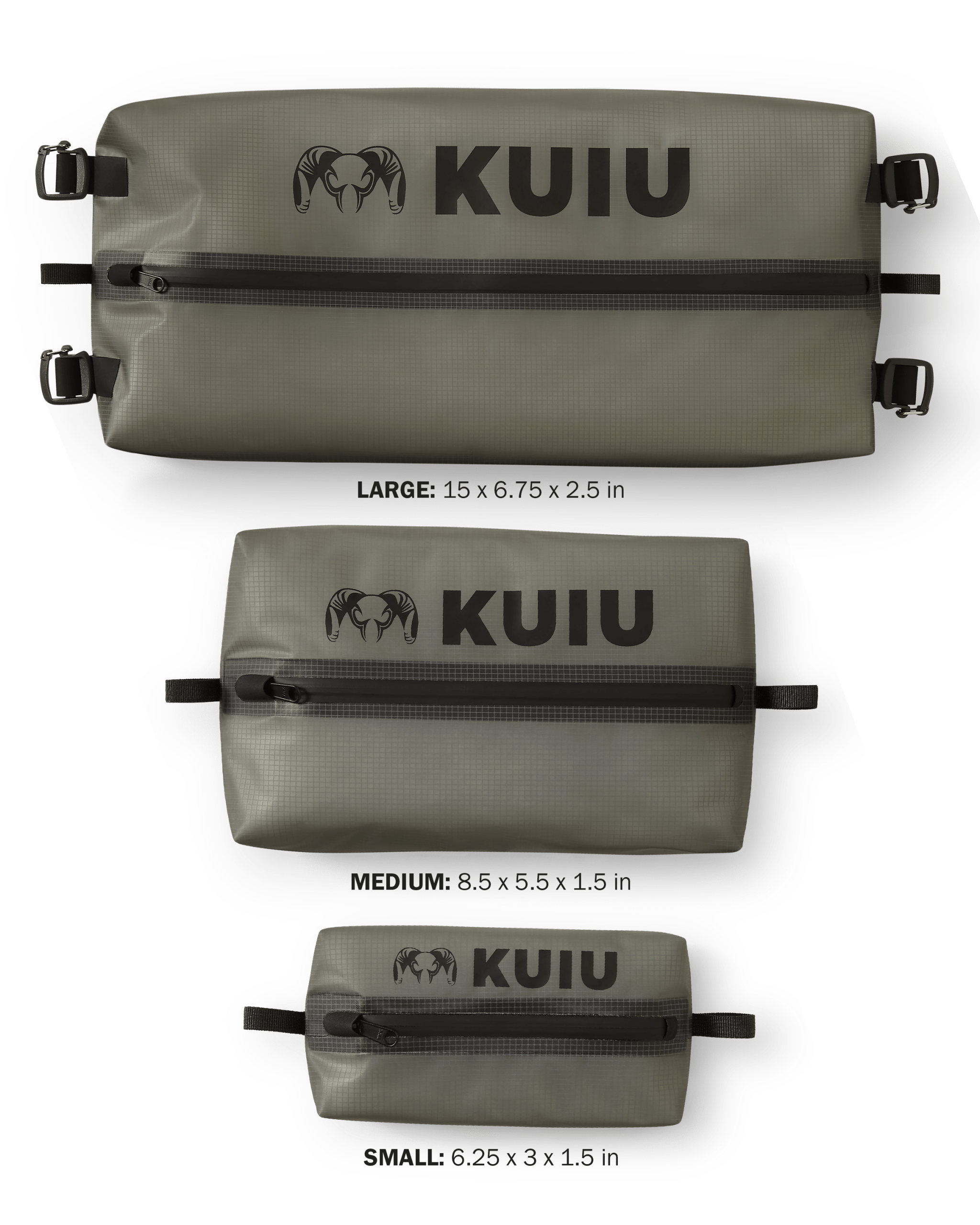 HD Zip Dry Bag | Stone - Image 2