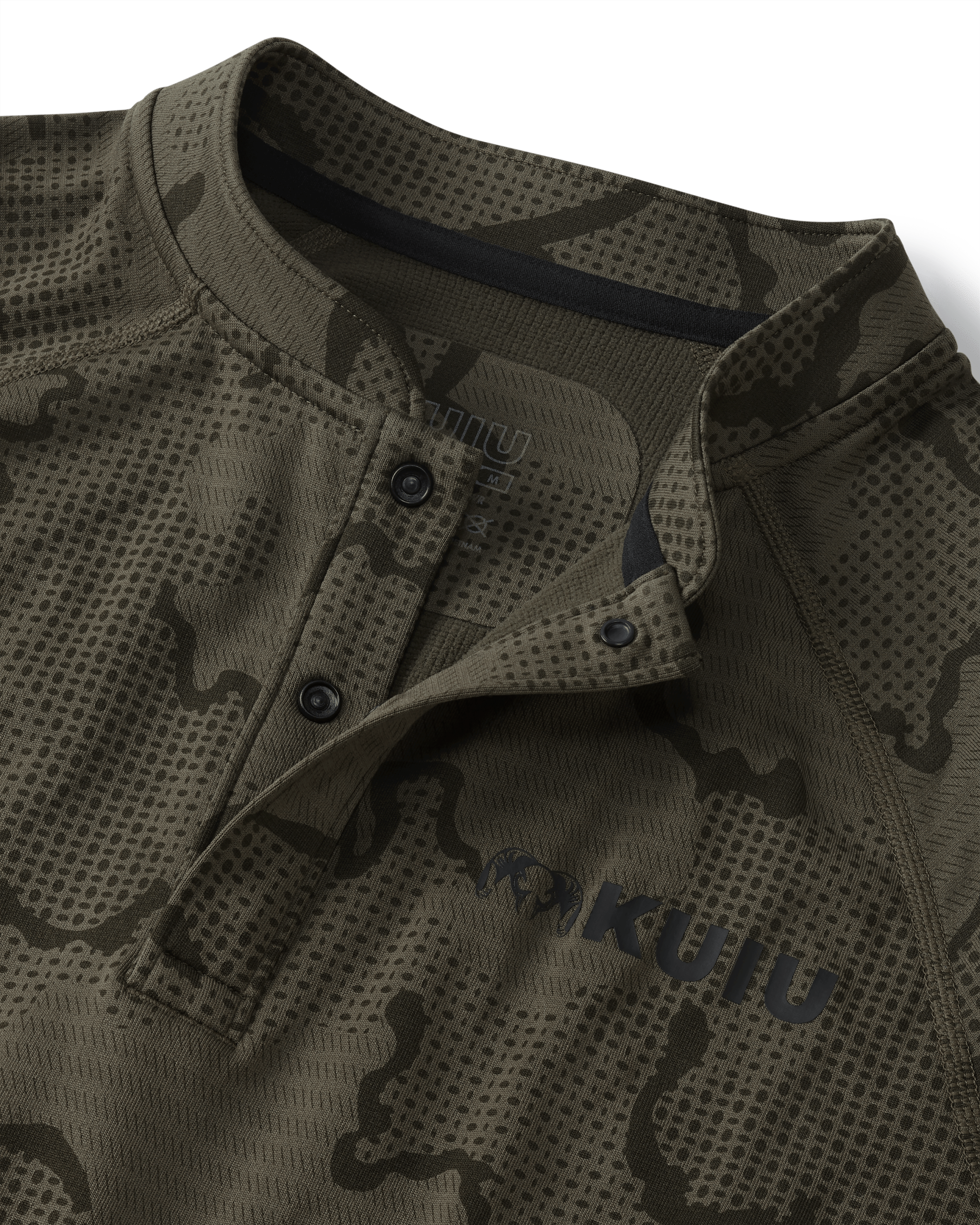 Ridgepoint Fleece Henley | Ash Tonal - Image 3