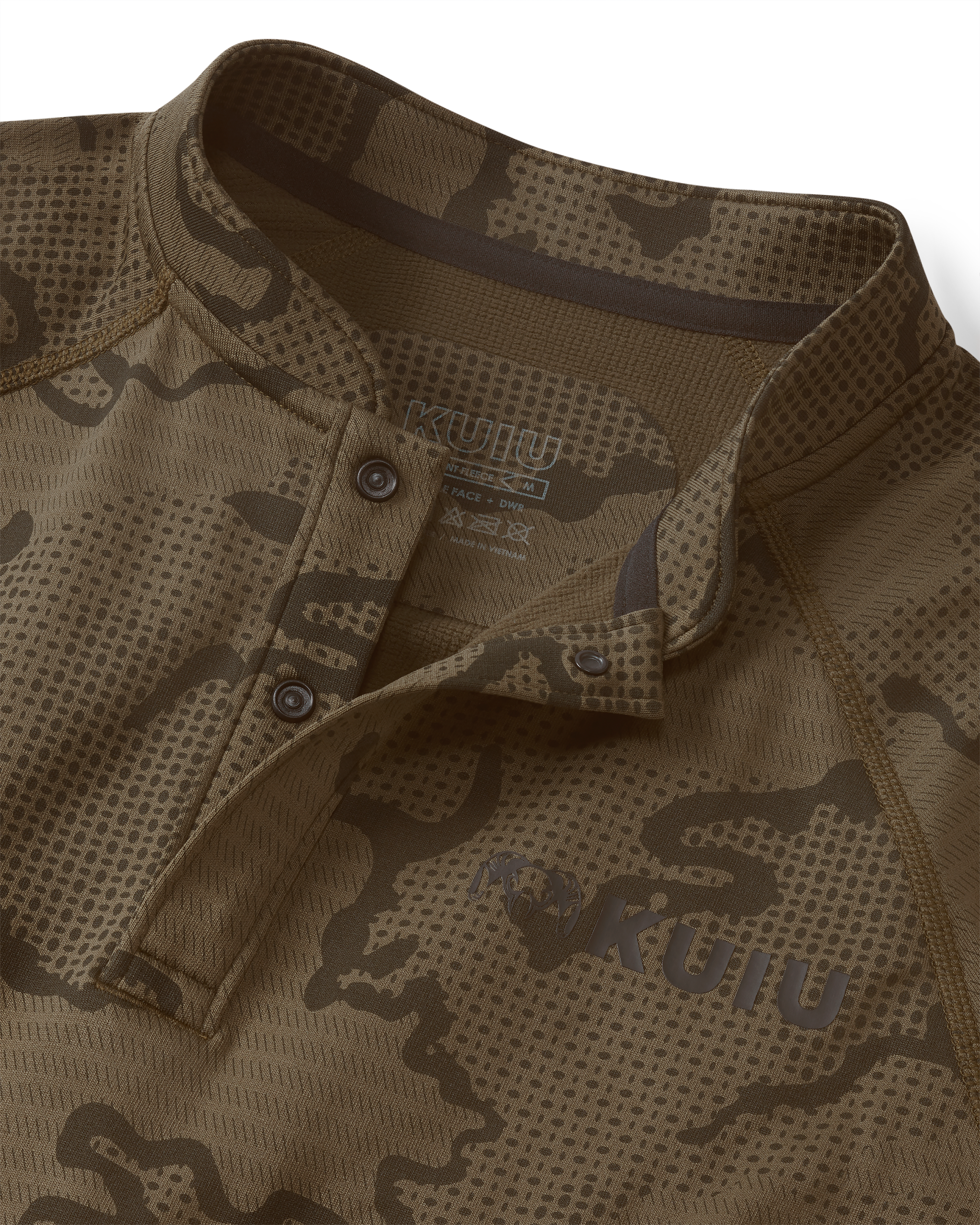 Ridgepoint Fleece Henley | Coyote Brown Tonal - Image 3