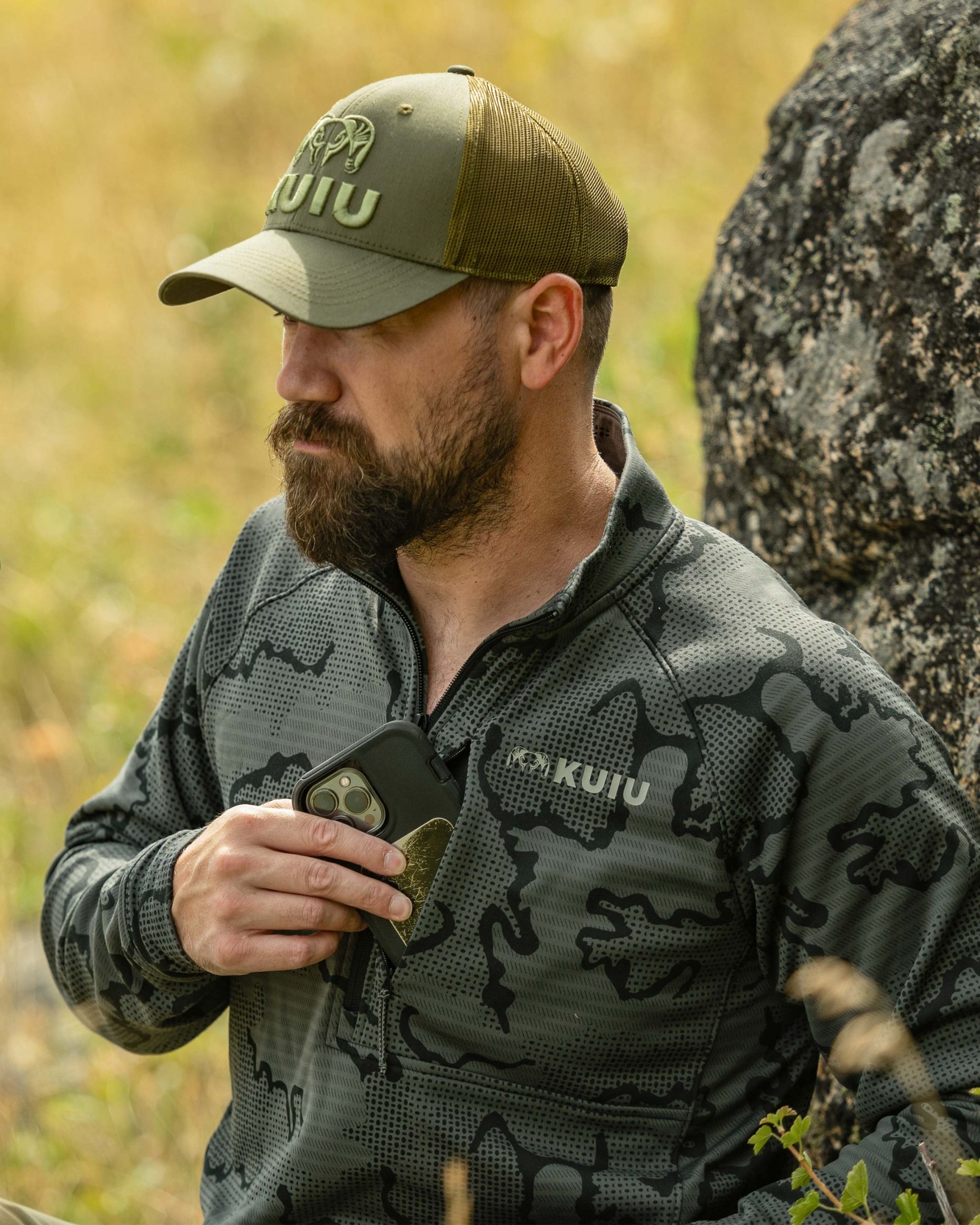 Ridgepoint Fleece Zip-T | Coyote Brown Tonal - Image 5