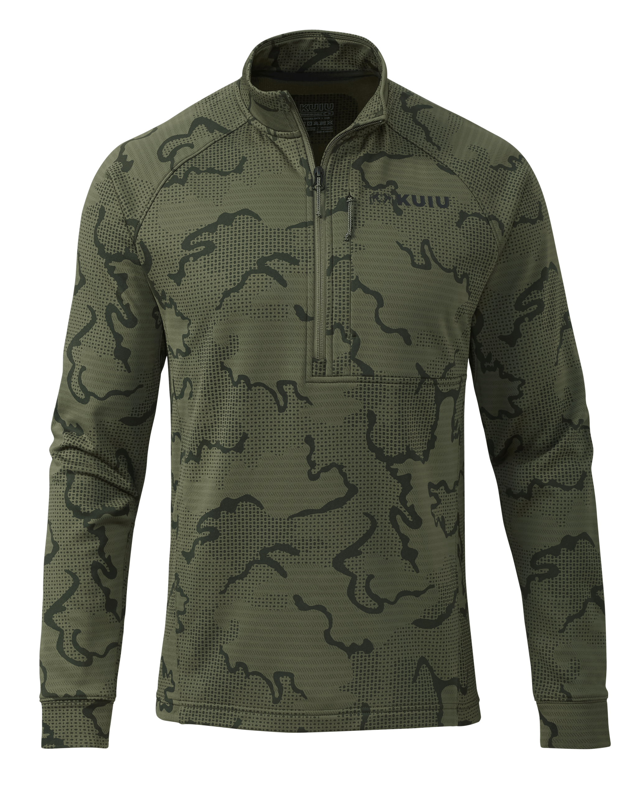 Ridgepoint Fleece Zip-T | Olive Tonal