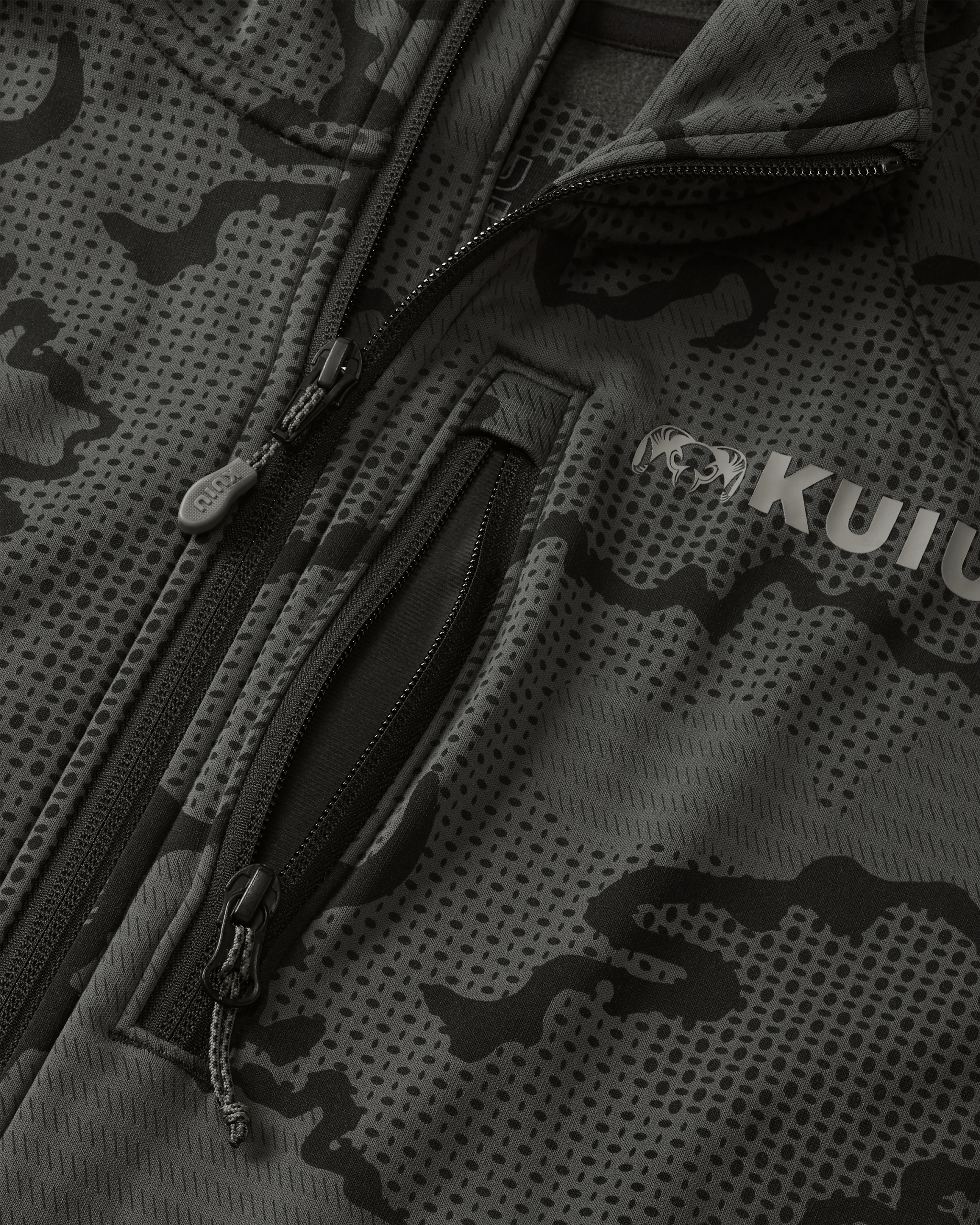 Ridgepoint Fleece Hoodie | Black Tonal - Image 3