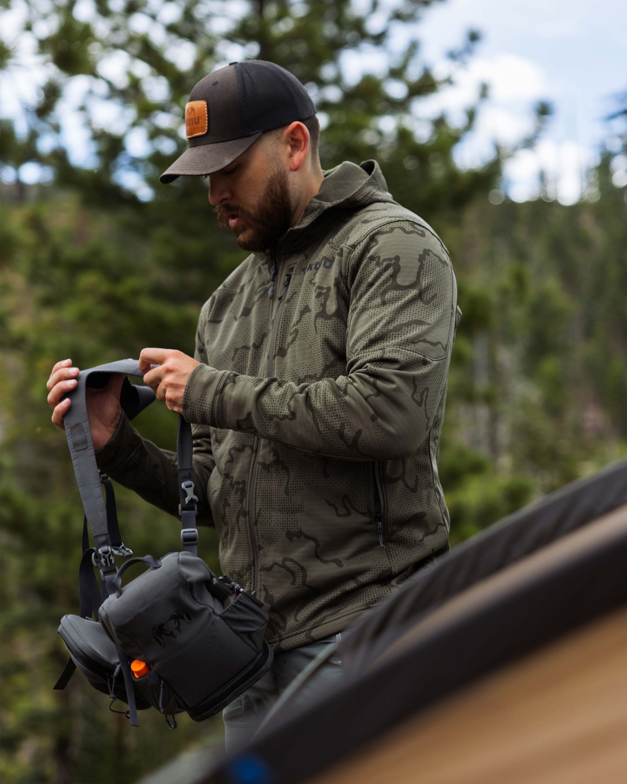 Ridgepoint Fleece Hoodie | Coyote Brown Tonal - Image 7