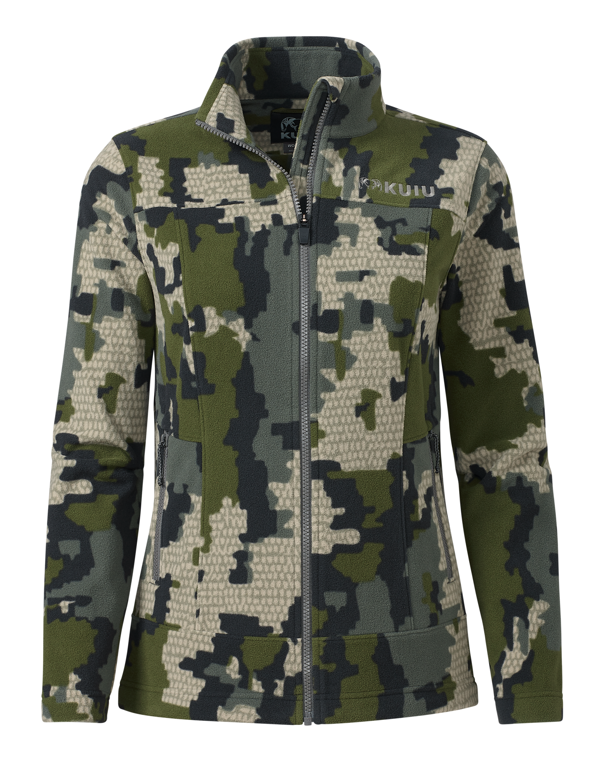 Women's Border Fleece Full Zip | Verde