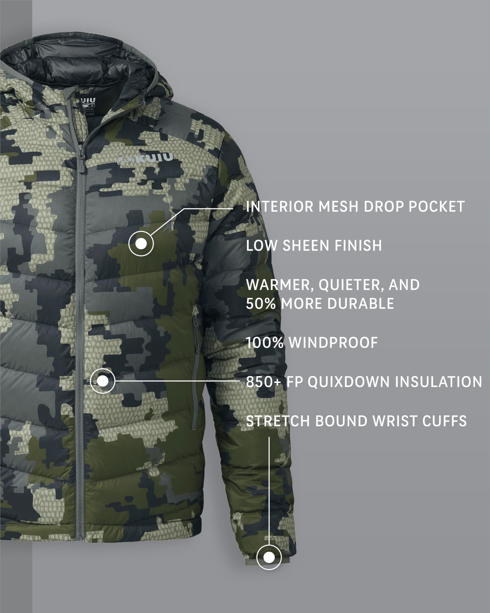 Super Down LT Hooded Jacket | Verde - Image 2
