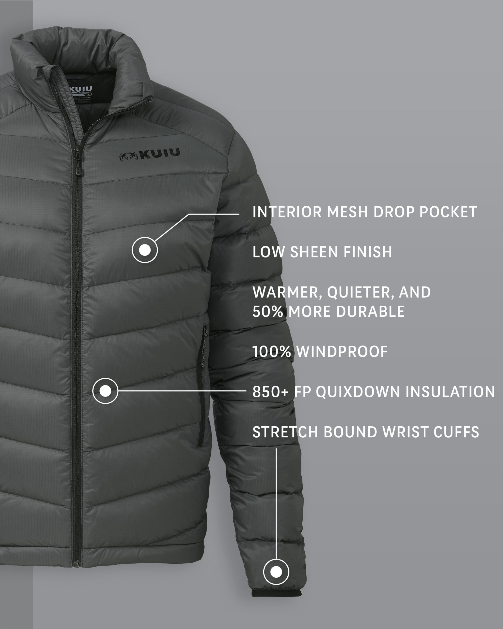 Super Down LT Jacket | Gunmetal - Image 2