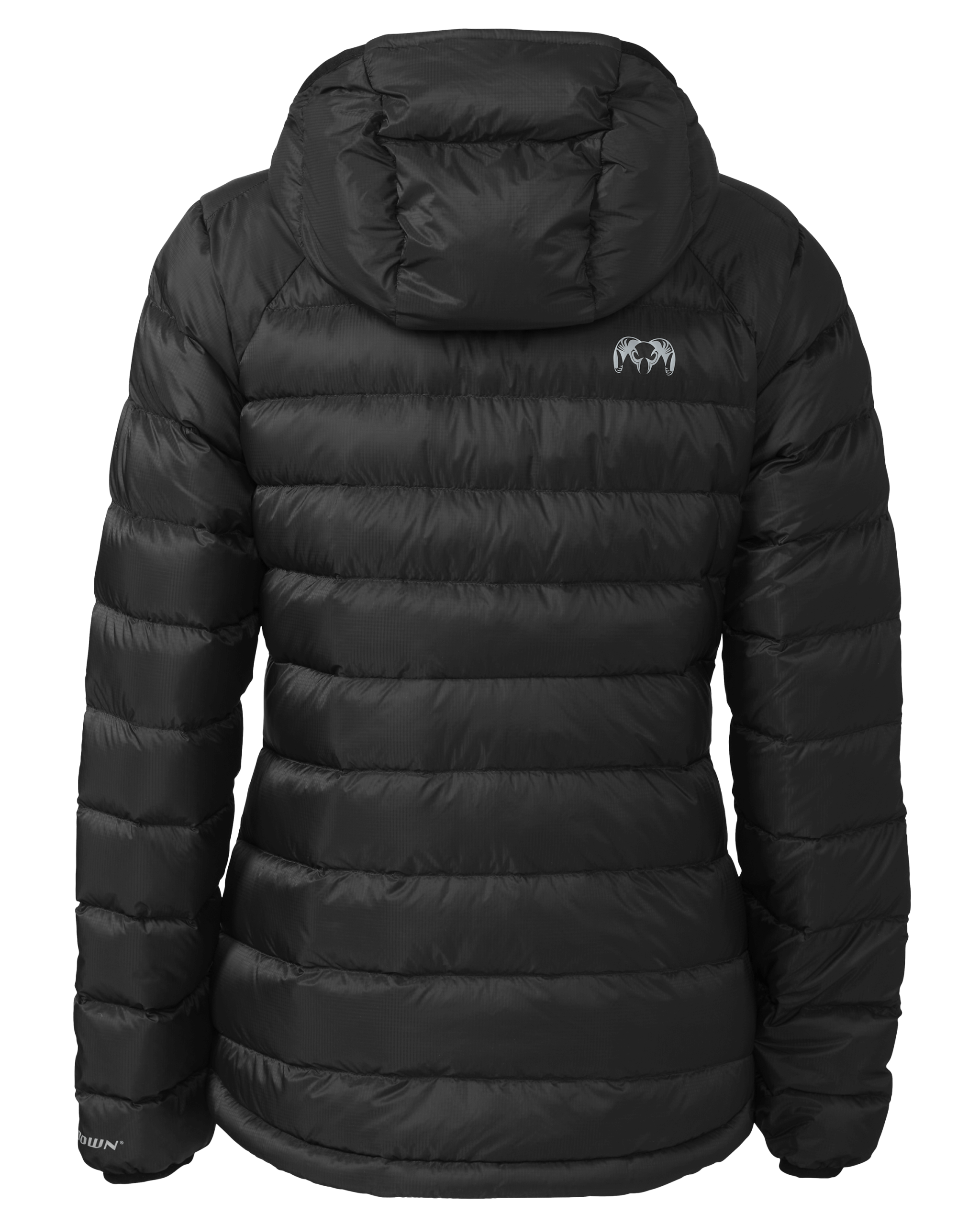 Women's Super Down LT Hooded Jacket | Black - Image 2