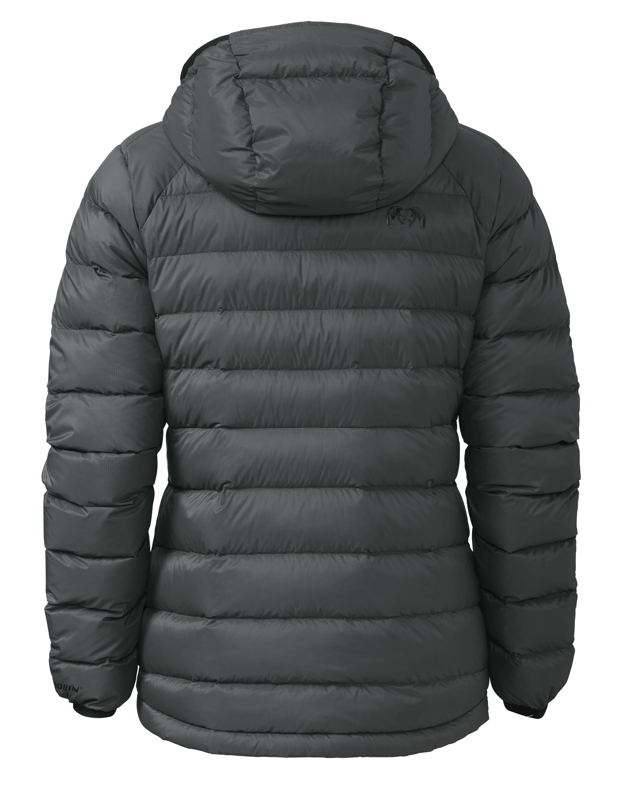 Women's Super Down LT Hooded Jacket | Gunmetal - Image 2