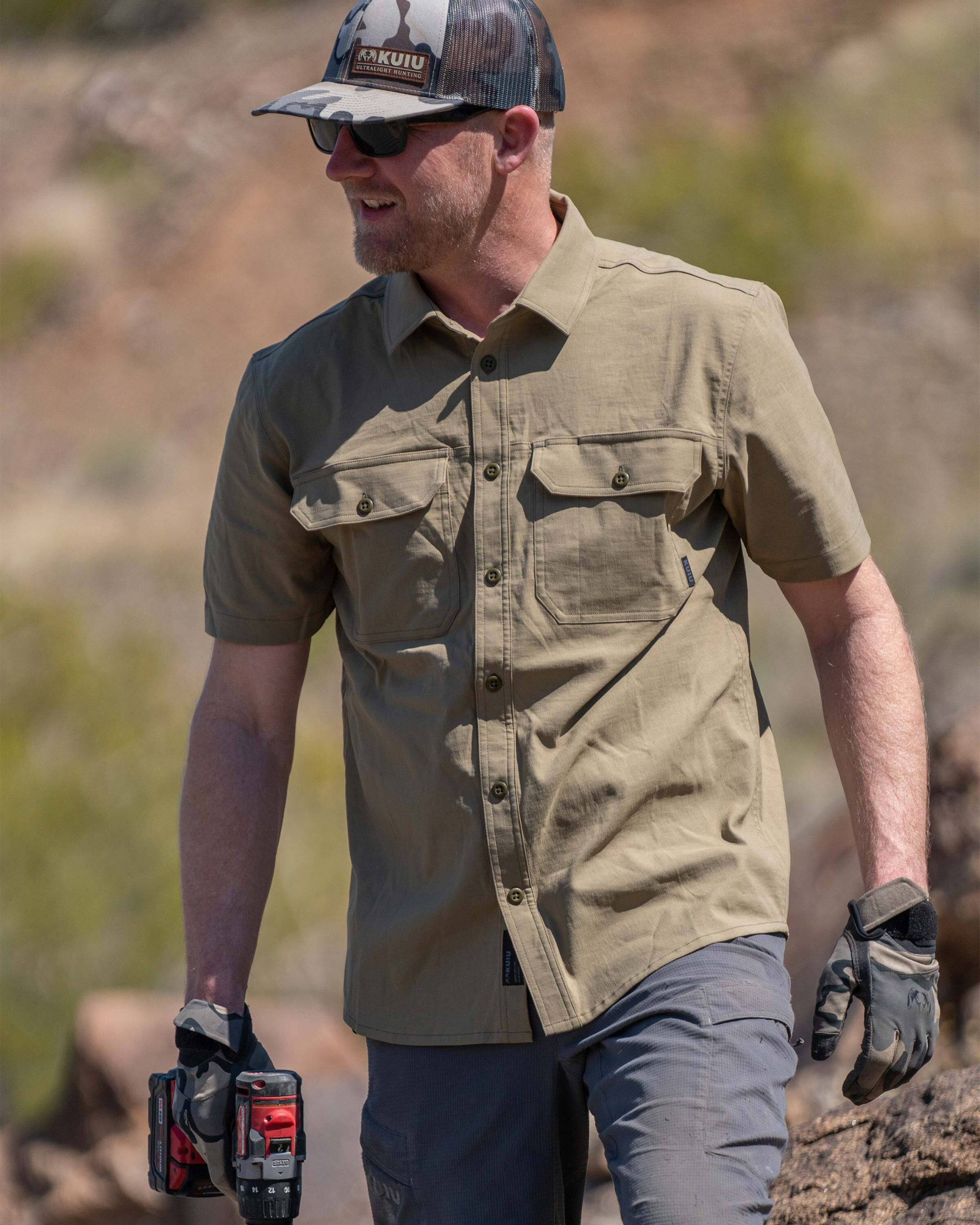 Motive SS Workgrade Shirt | Stone - Image 3