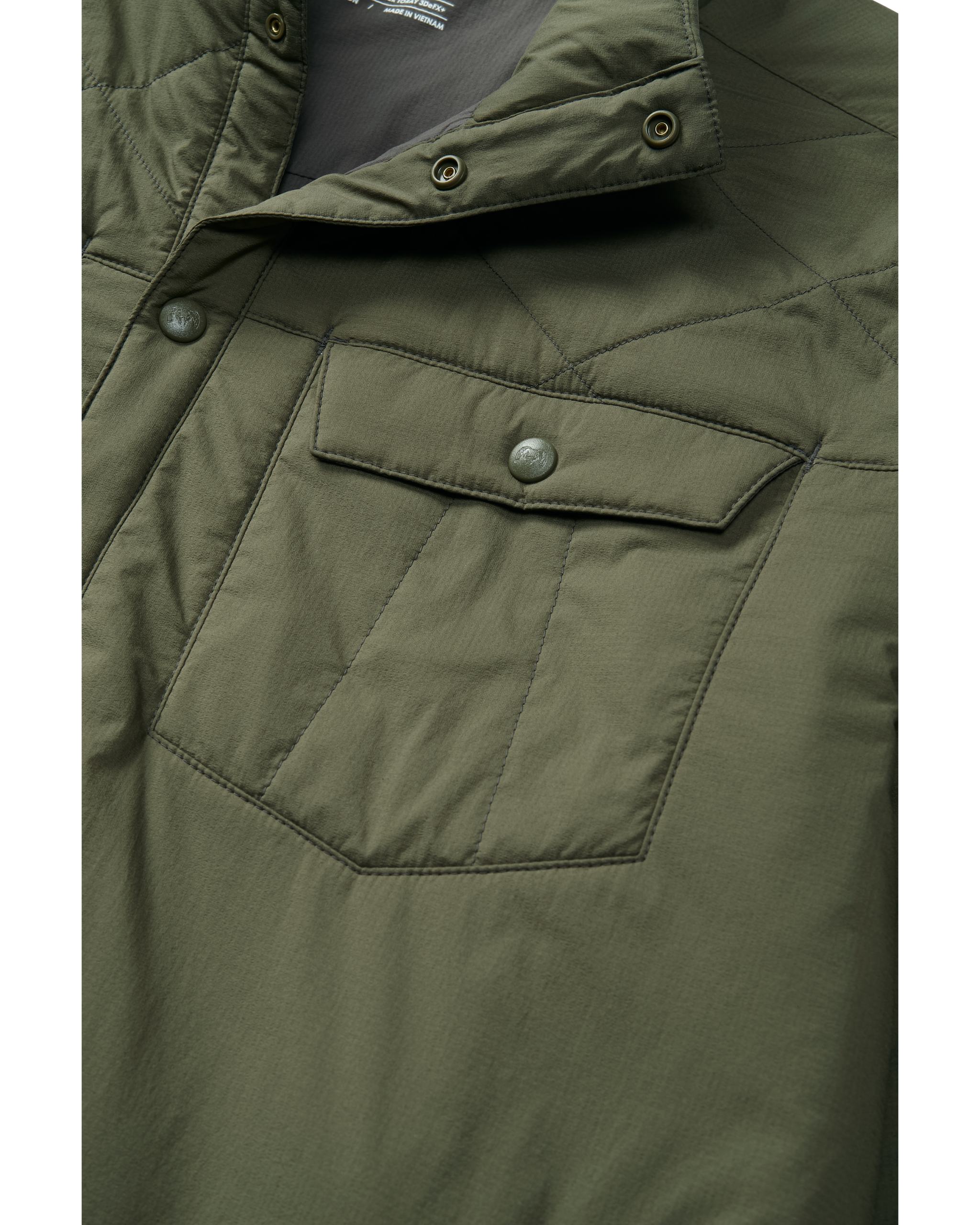 Base Camp Insulated Snap Shirt | Olive - Image 3