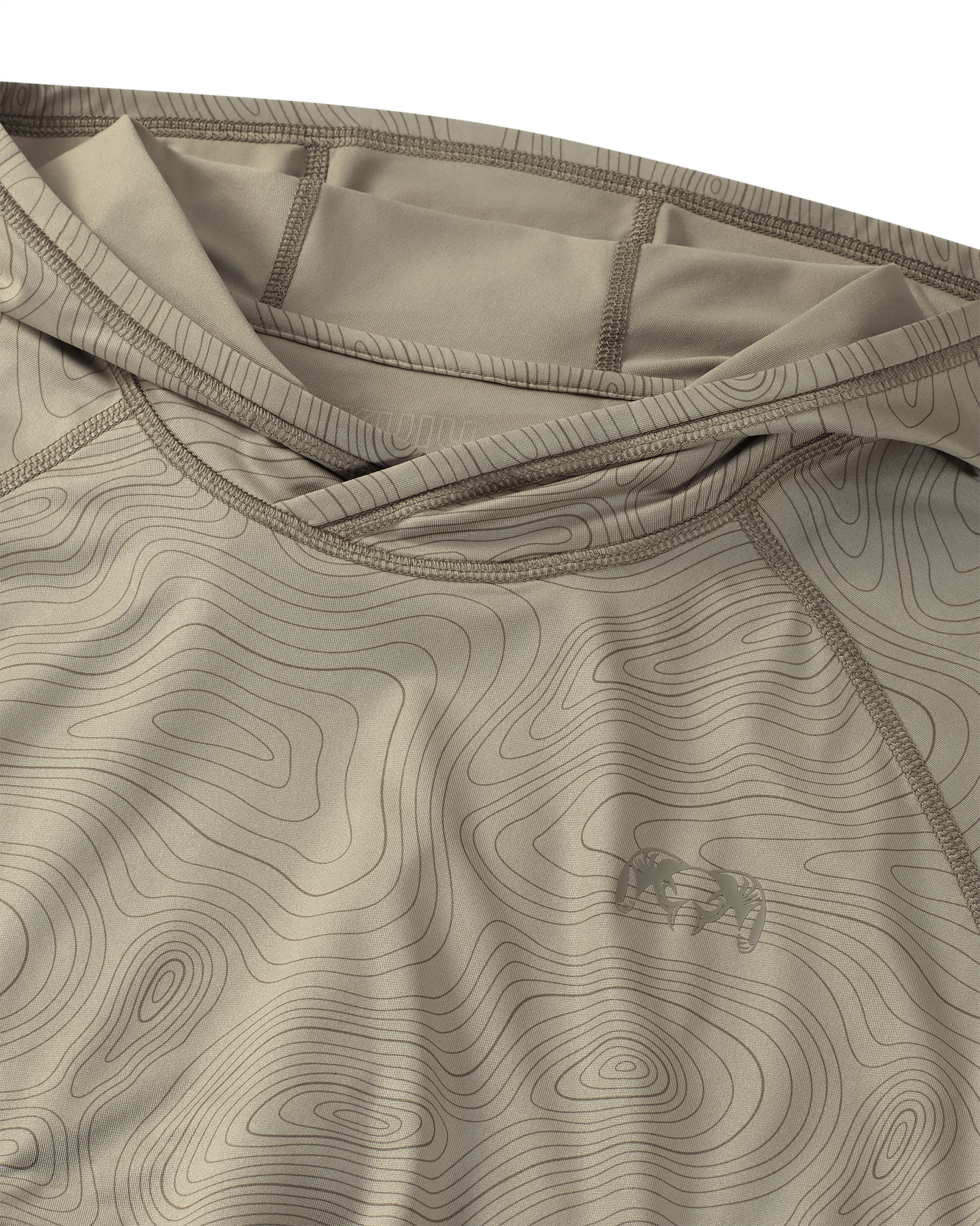 Gila LS Hoodie Topo | Bone Topo Print - Image 3