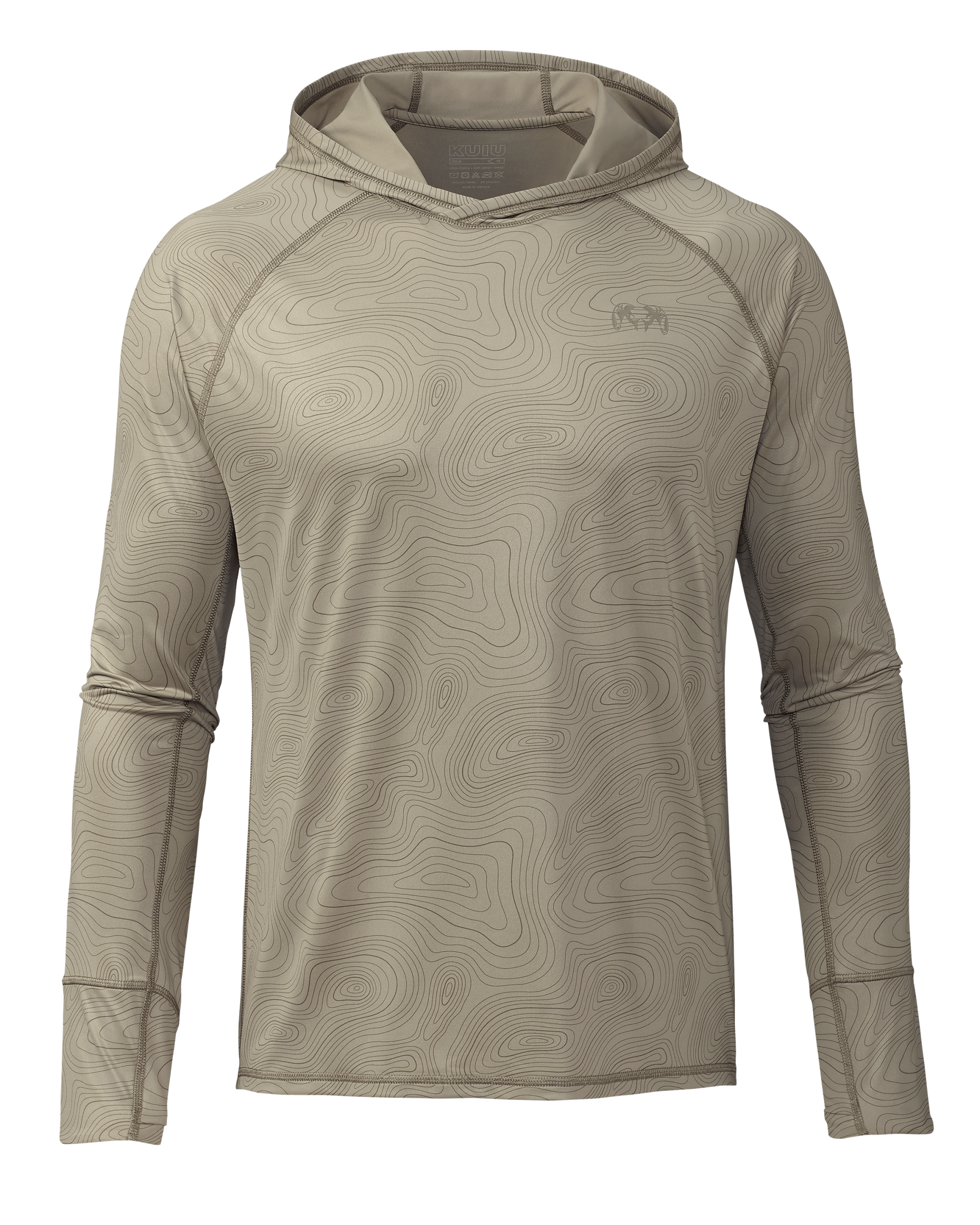 Gila LS Hoodie Topo | Bone Topo Print