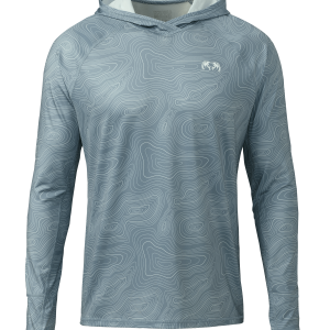 Gila LS Hoodie Topo | Glacier Topo Print
