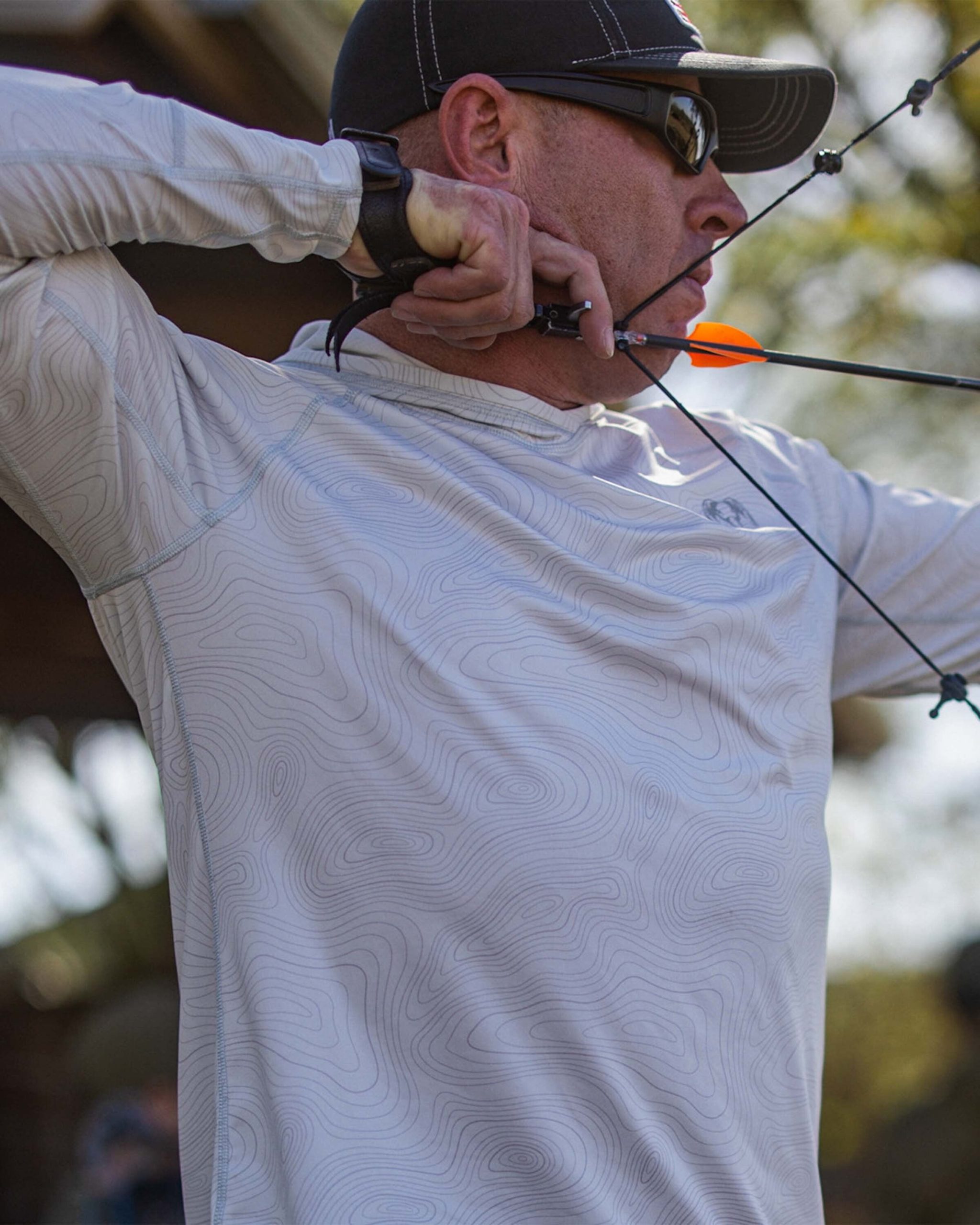 Gila LS Hoodie Topo | Skyline Topo Print - Image 2