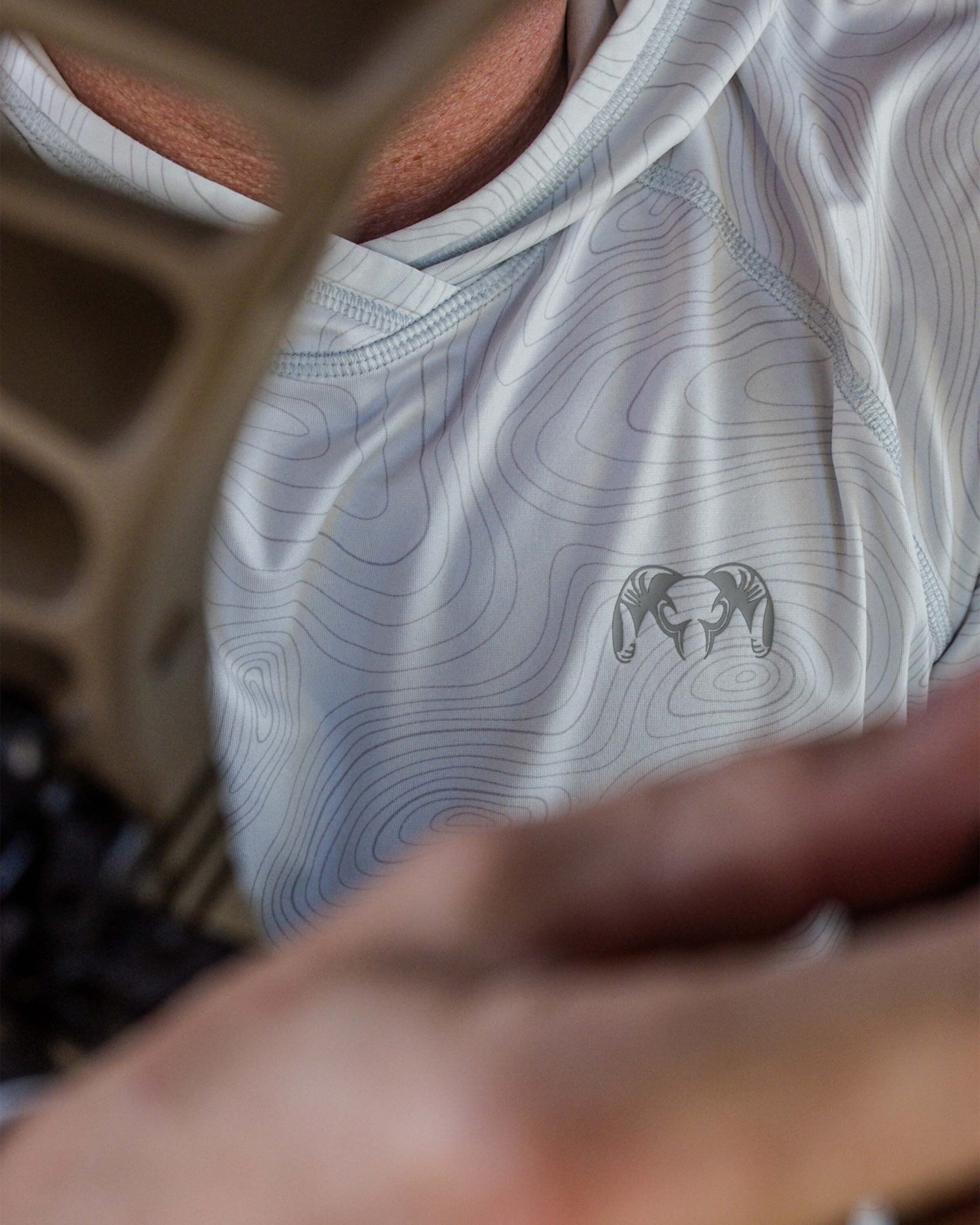 Gila LS Hoodie Topo | Bone Topo Print - Image 7