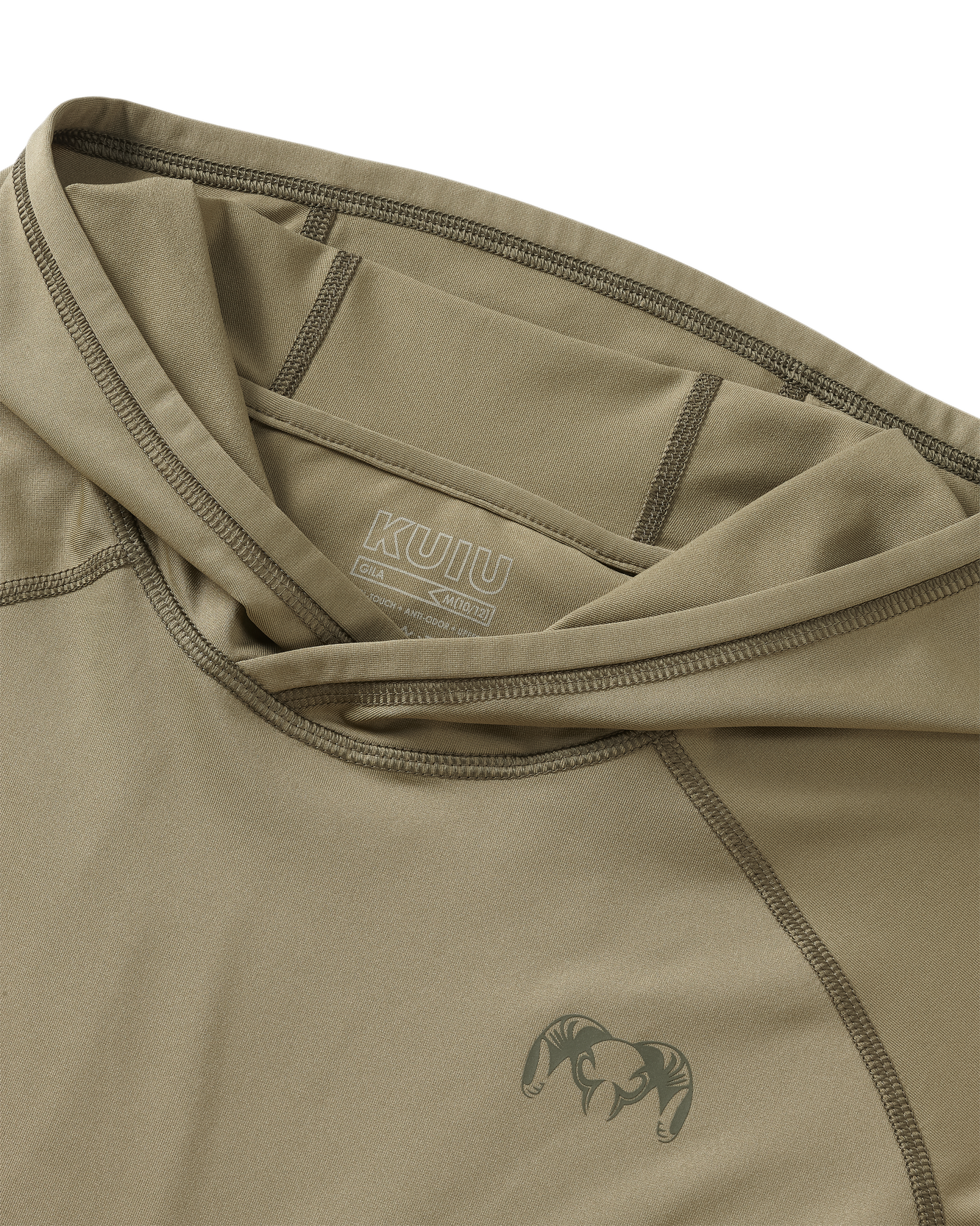 Youth Gila LS Hoodie | Khaki - Image 3