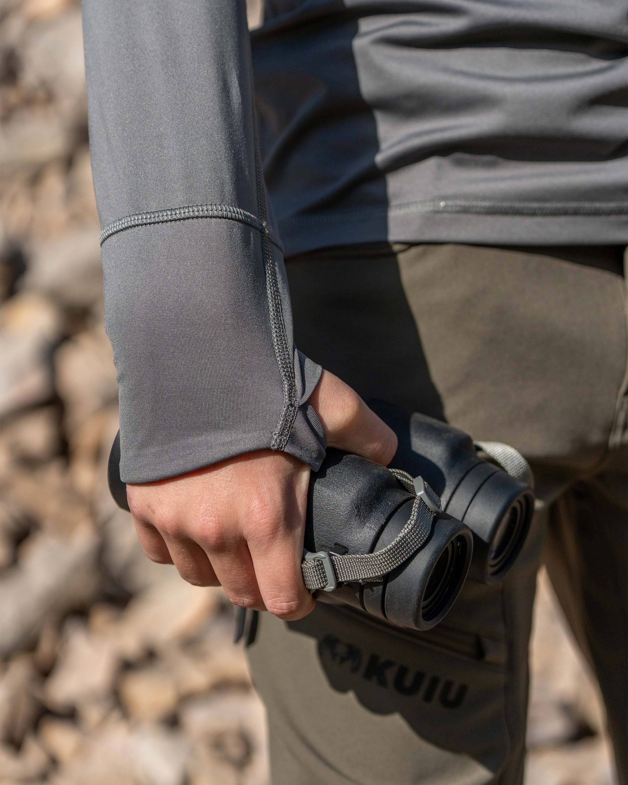 Youth Gila LS Hoodie | Khaki - Image 8