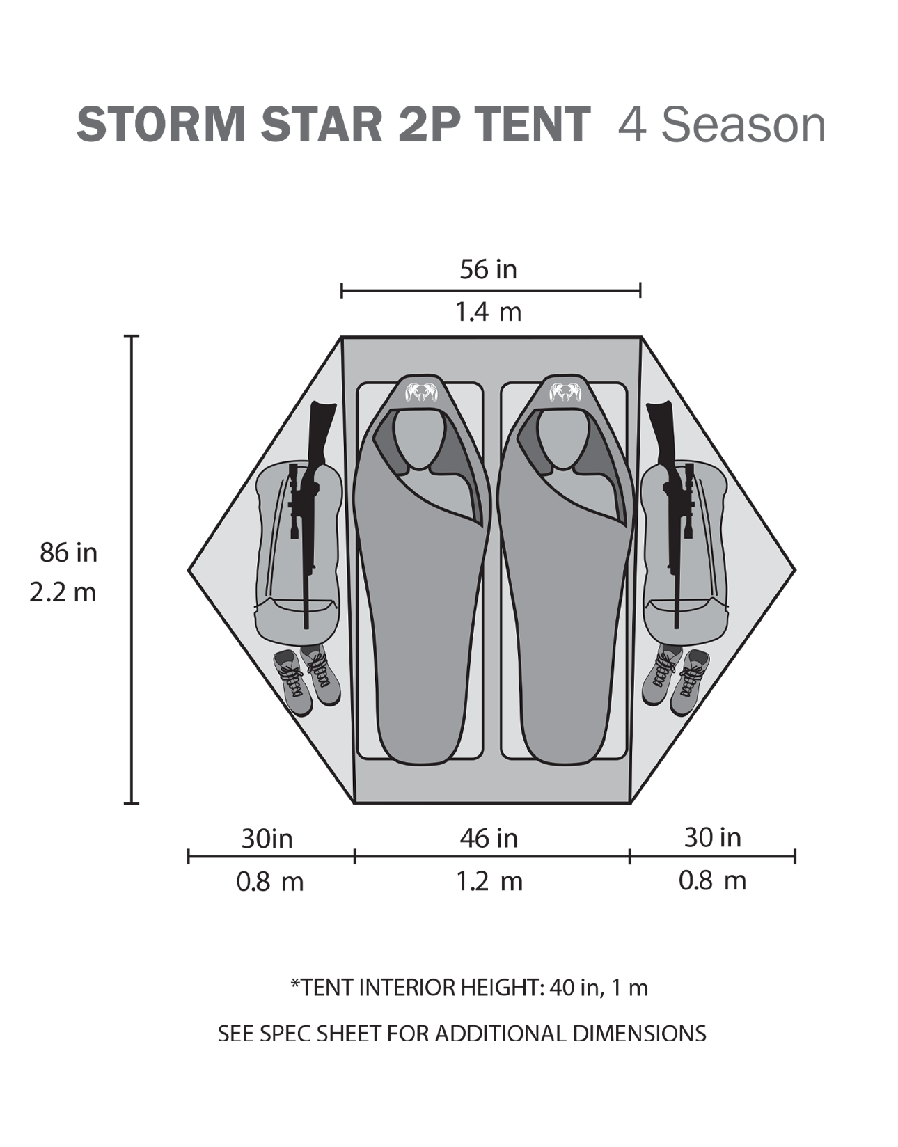 Storm Star 2 Person Tent | Major Brown - Image 11