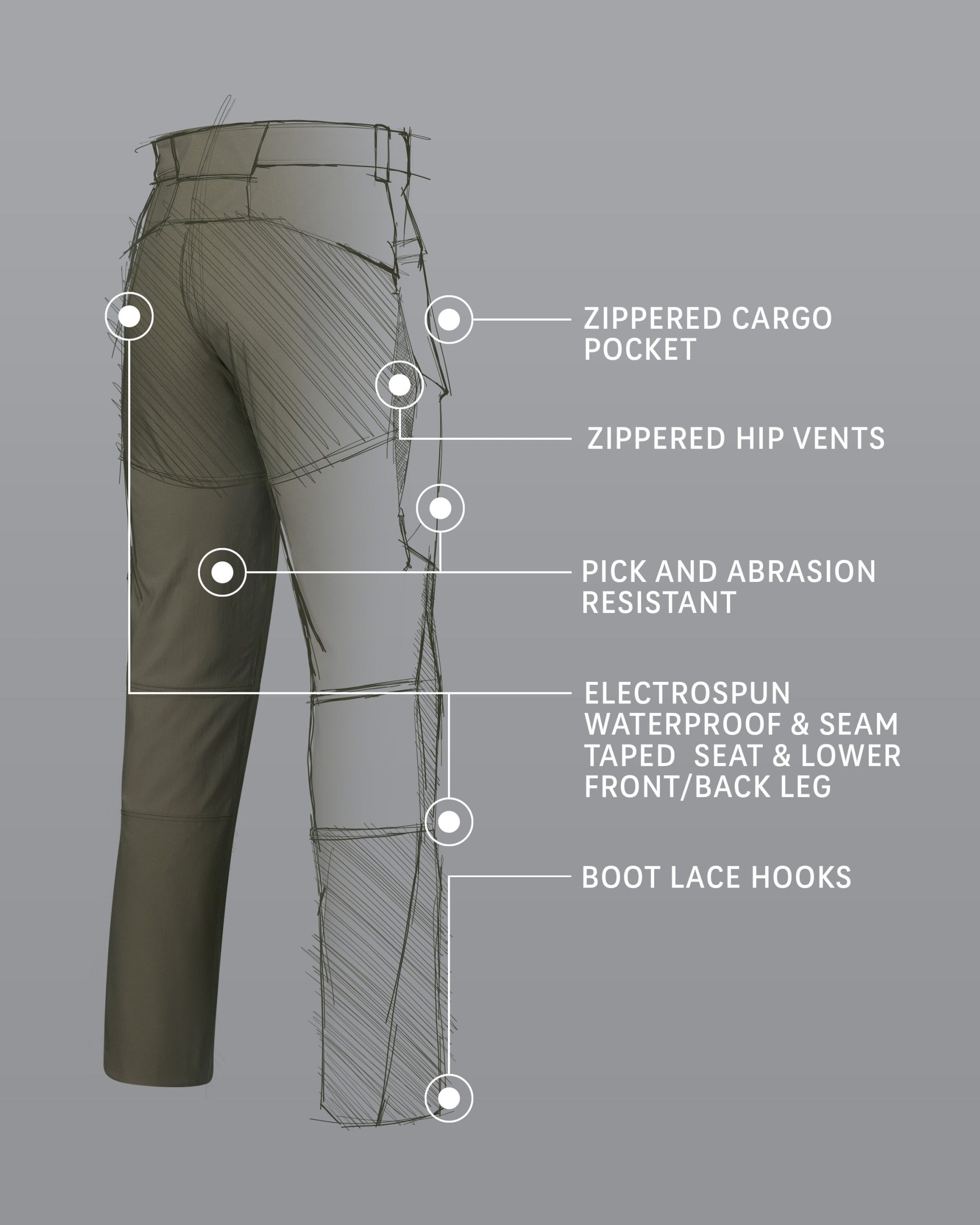Kutana Hybrid Pant | Valo - Image 2